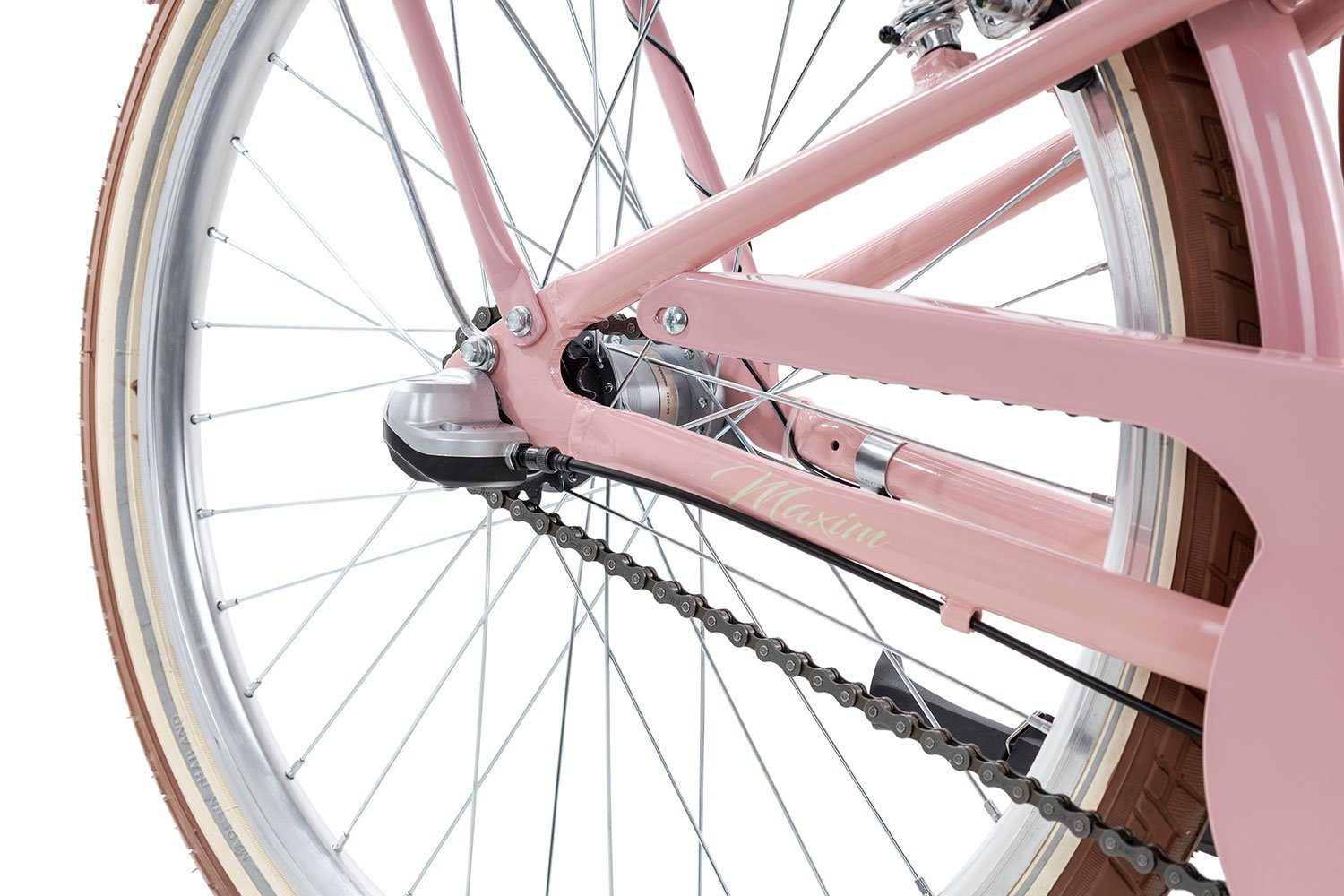 Mädchen Junge Maxim Schaltwerk, pink 3 Nexus Zoll 3 3 24, Kinderfahrrad Shimano Rücktritt 24 Vita violett/rosa La Gang Kinderrad