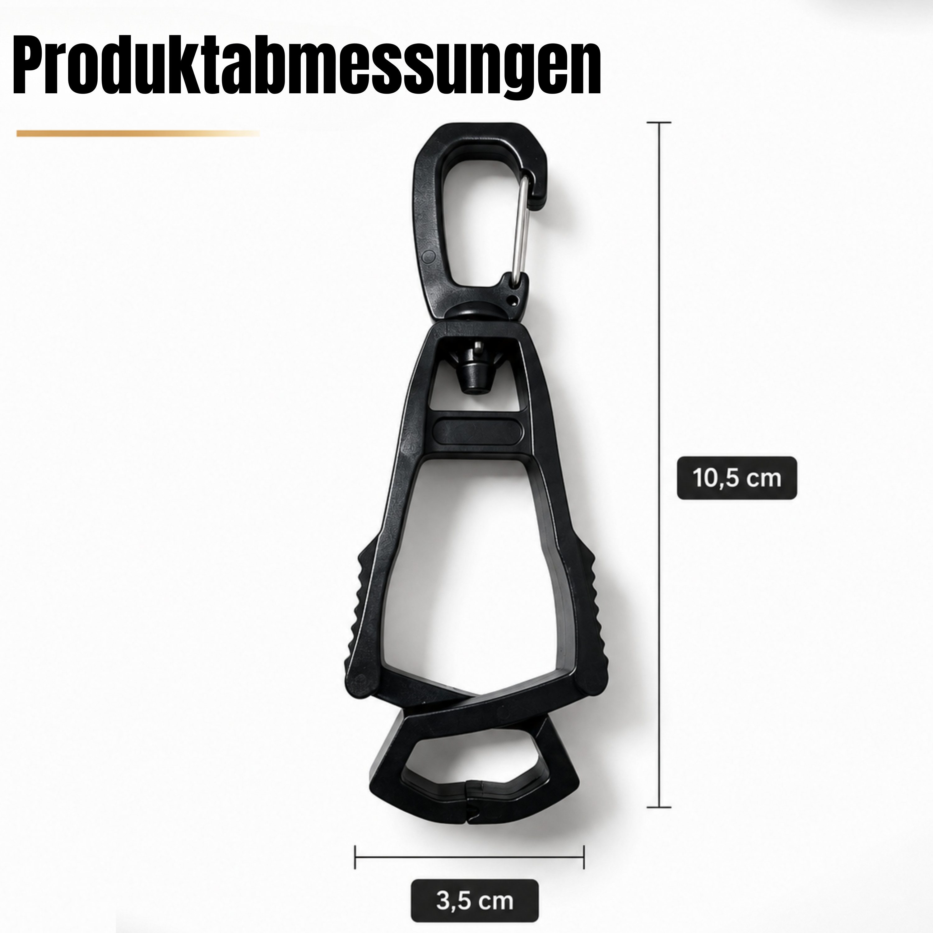 StellarLuma Arbeitshandschuh-Set Karabinerhaken Handschuhe Clips Halterung Arbeitshandschuhe 4er Set (4er Set) 4er Set Handschuhhalter Clips mit Karabiner für A – Bild 4 von 5