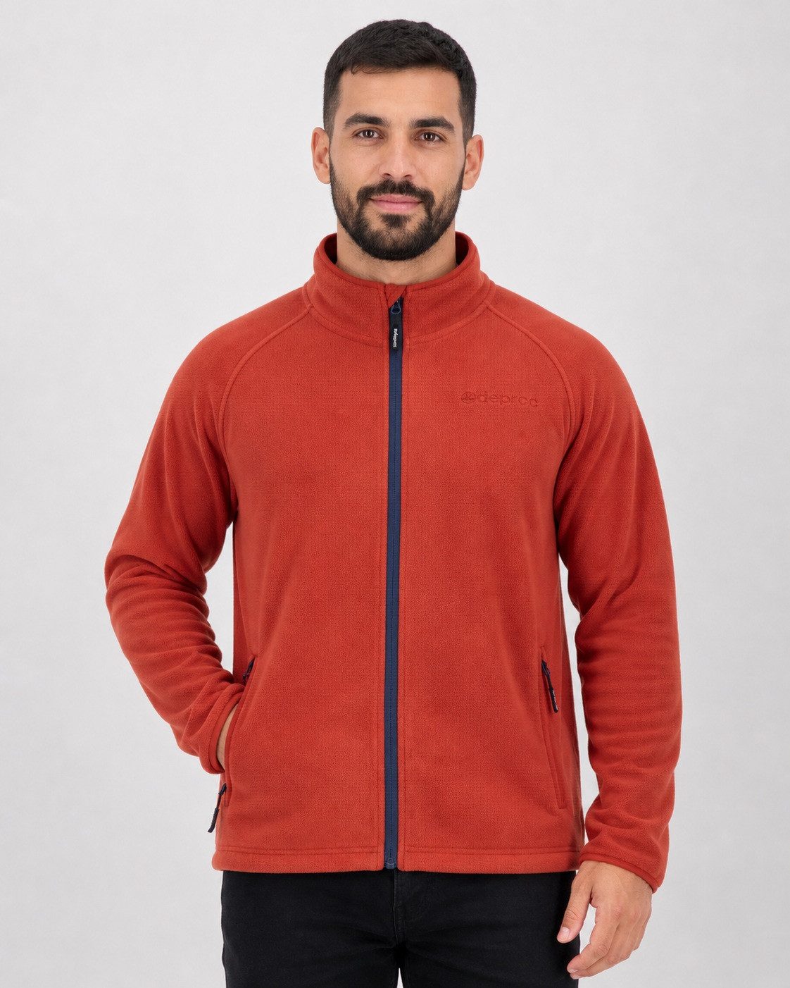 DEPROC Active Strickfleecejacke WAWA BAY Wanderfleece Herren auch in großen Größen erhältlich