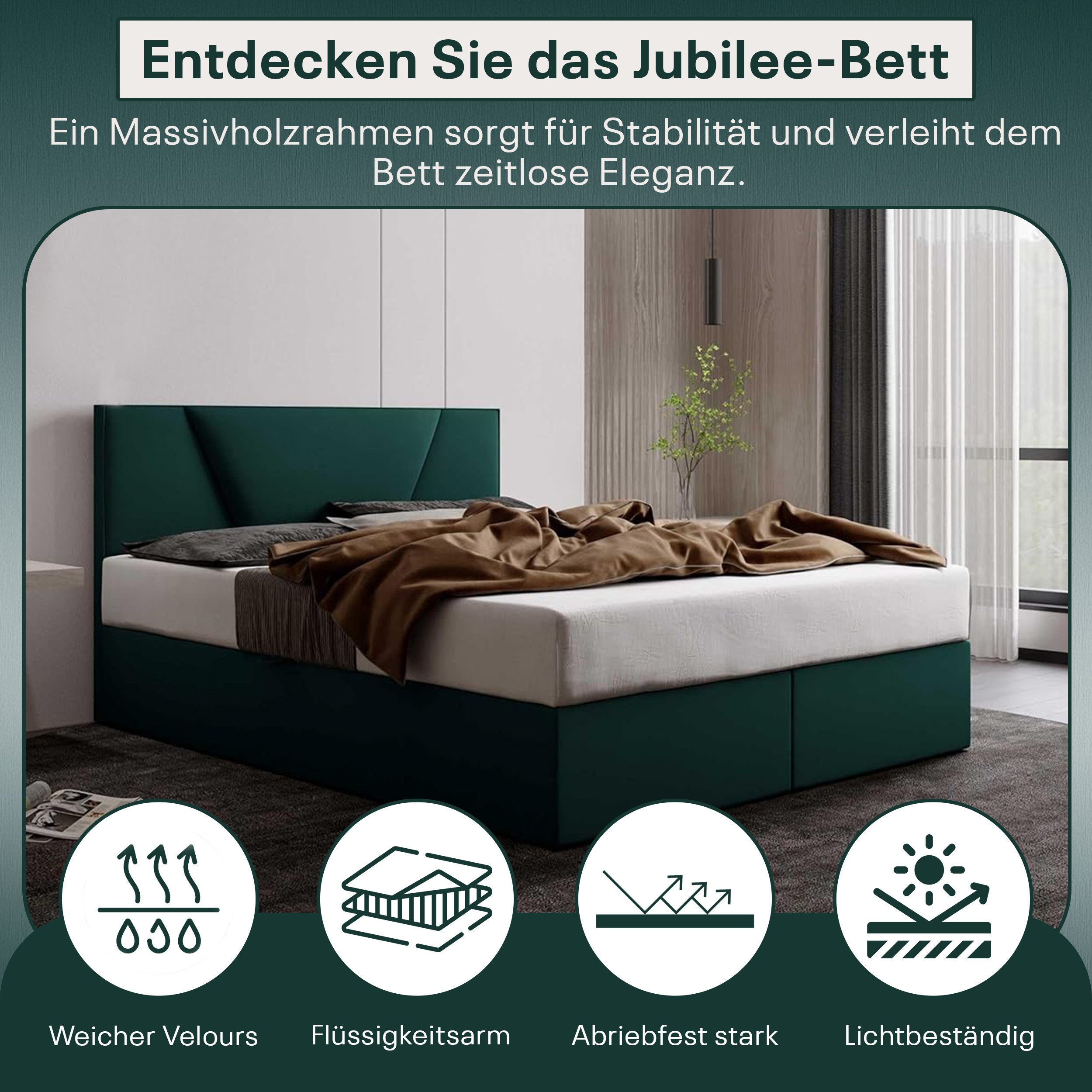 Best for Home Boxspringbett Boxspring bett mit Bonellfederkern&Komfort-Topper und Stauraum (1-teilig, 4-St., 140x200 160x200 180x200 200x200), Handwerksqualität, TOP Preis-Leistungs-Verhältnis