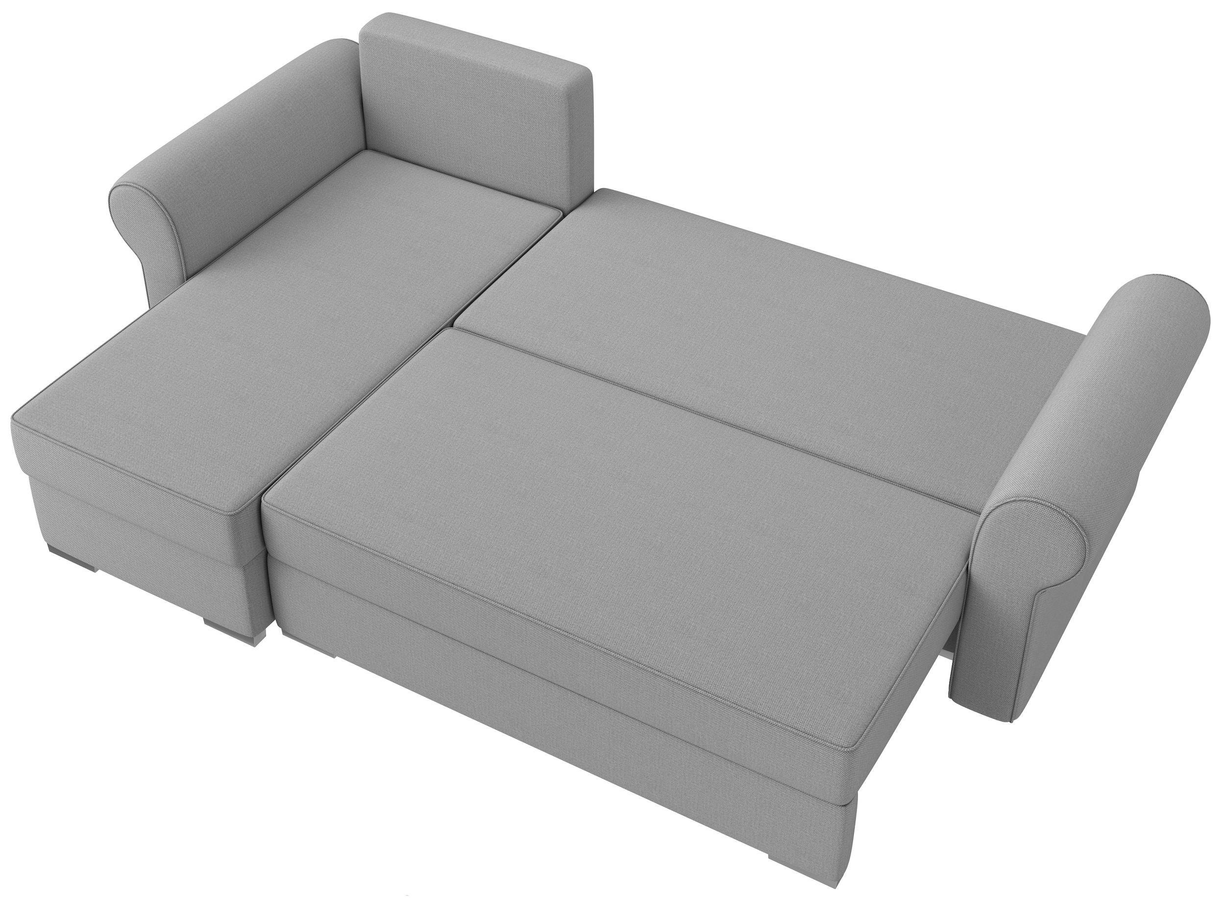 Stylefy Ecksofa und L-Form, Eckcouch, links stellbar, Bettkasten, bestellbar, mane Modern Bettfunktion im inklusive oder Raum Kissen frei mit Design, Ofanto, rechts