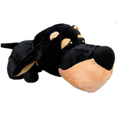 KW Tierkuscheltier Hundespielzeug mit Quietscher - kuscheliger Hund, 30 cm