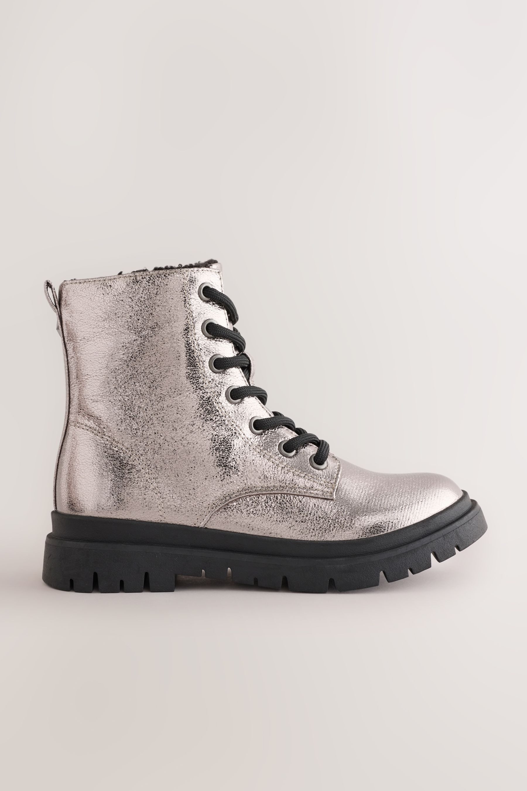 Next Warm gefütterte Schnürstiefel Schnürstiefel – Bild 2 von 5