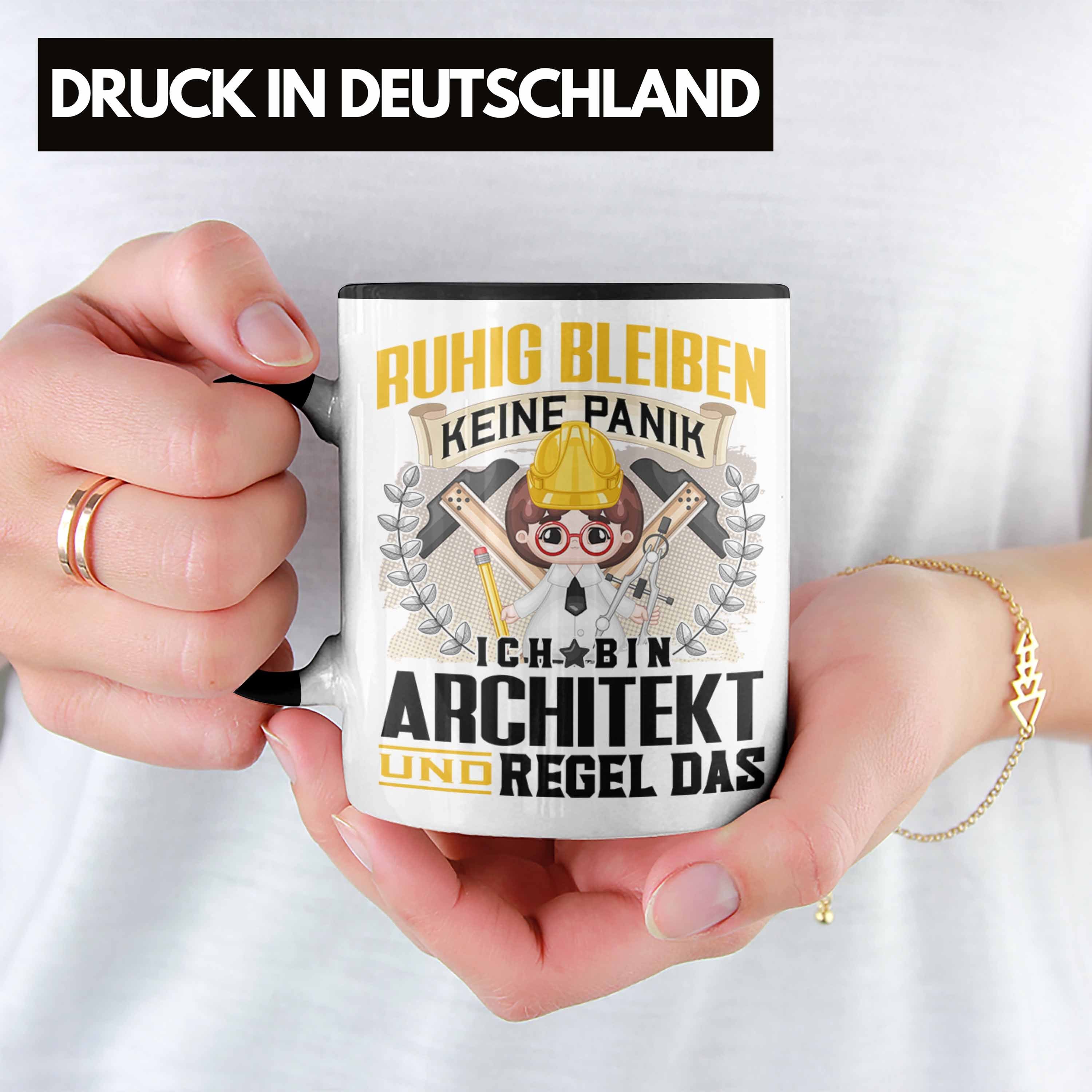 Spruch Männer Ble Geschenk - Architekt Ruhig Trendation Lustiger Tasse Schwarz Trendation Tasse