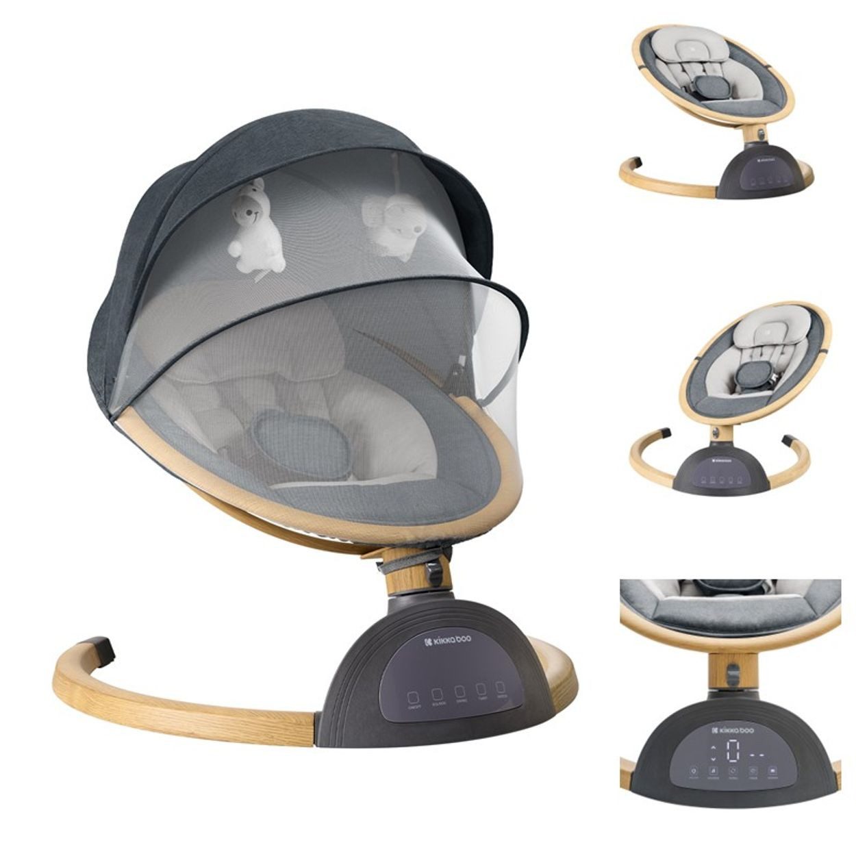 Kikkaboo Babywippe Babywippe Ashlee elektrisch, Schaukelfunktion günstig online kaufen
