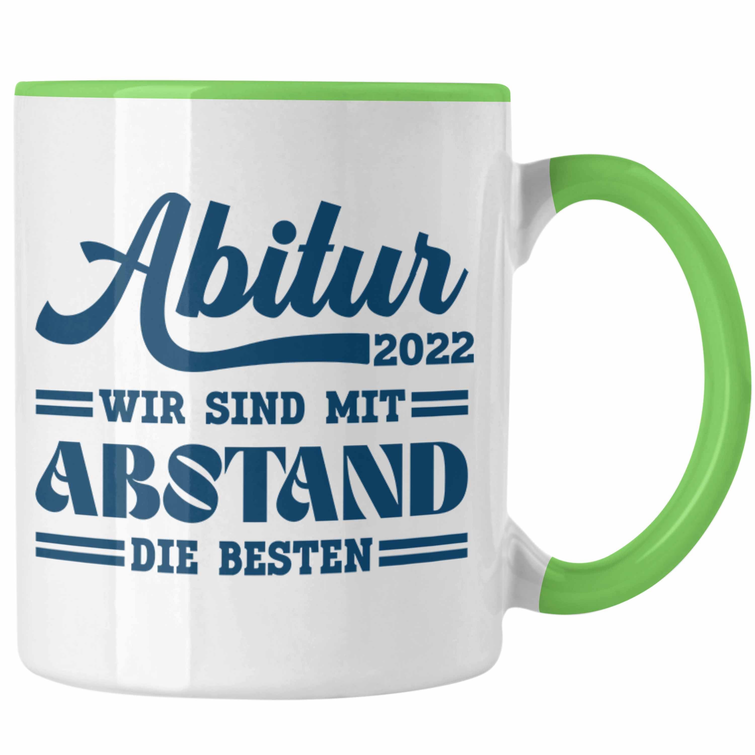 Trendation Tasse Trendation - Abi 2022 Tasse Geschenk Abi Bestanden Abitur Abschluss Geschenkidee Grün