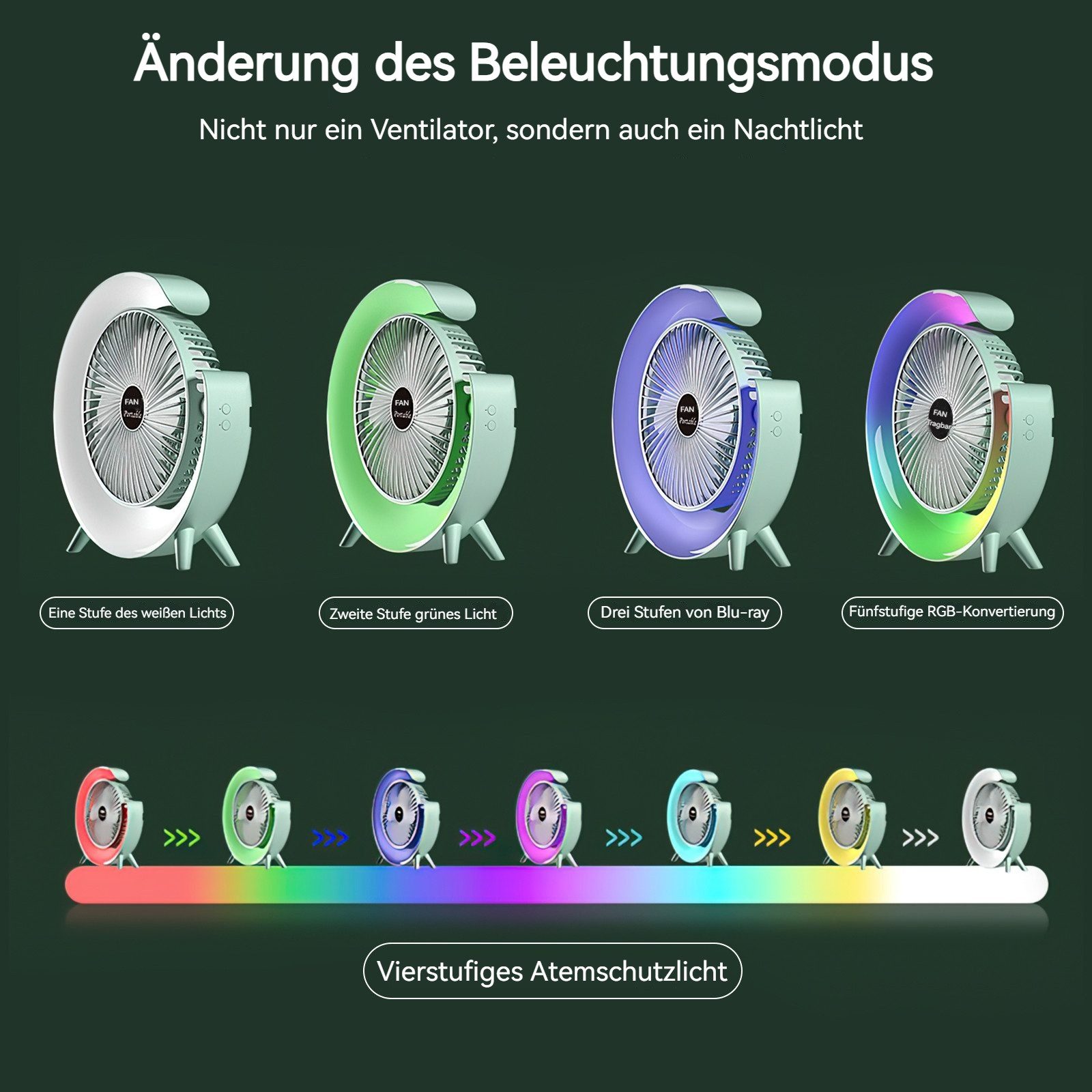 BlingBin Akku-Standventilator USB Ventilator 1800mAh Akku günstig online kaufen