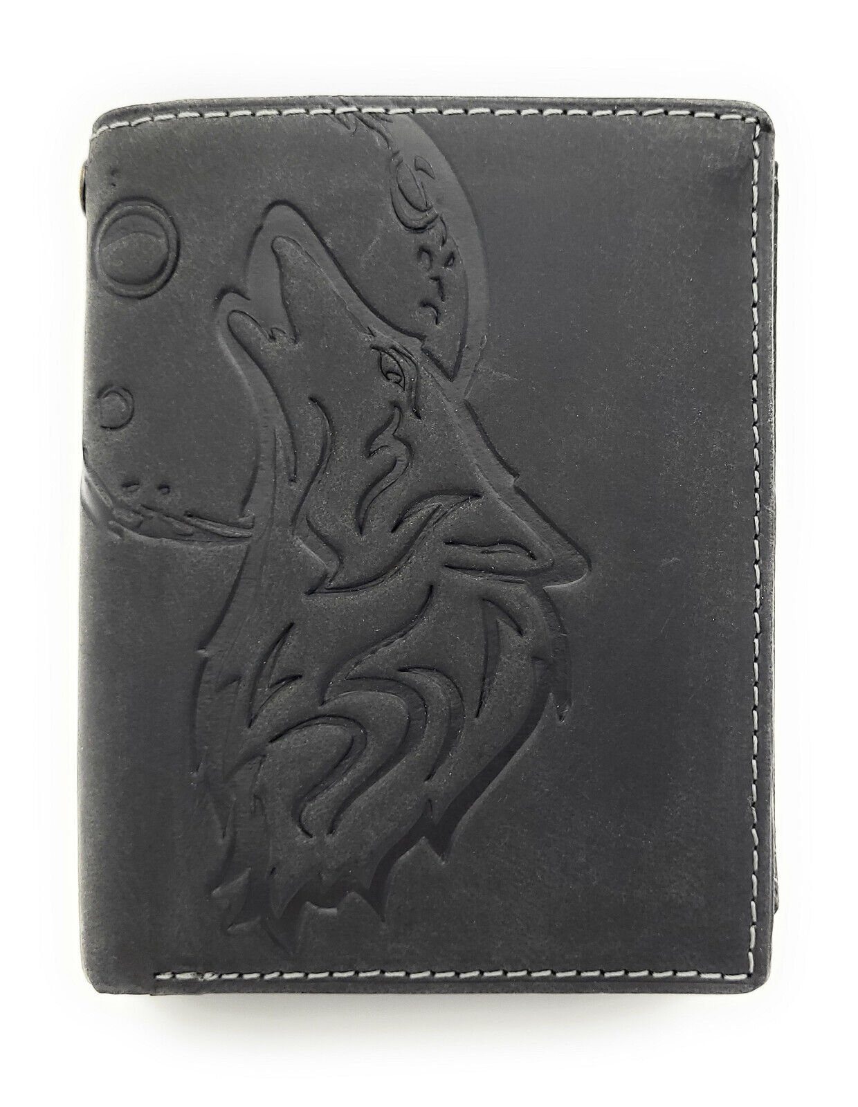 JOCKEY CLUB Geldbörse echt Leder Portemonnaie mit RFID Schutz heulender Wol günstig online kaufen