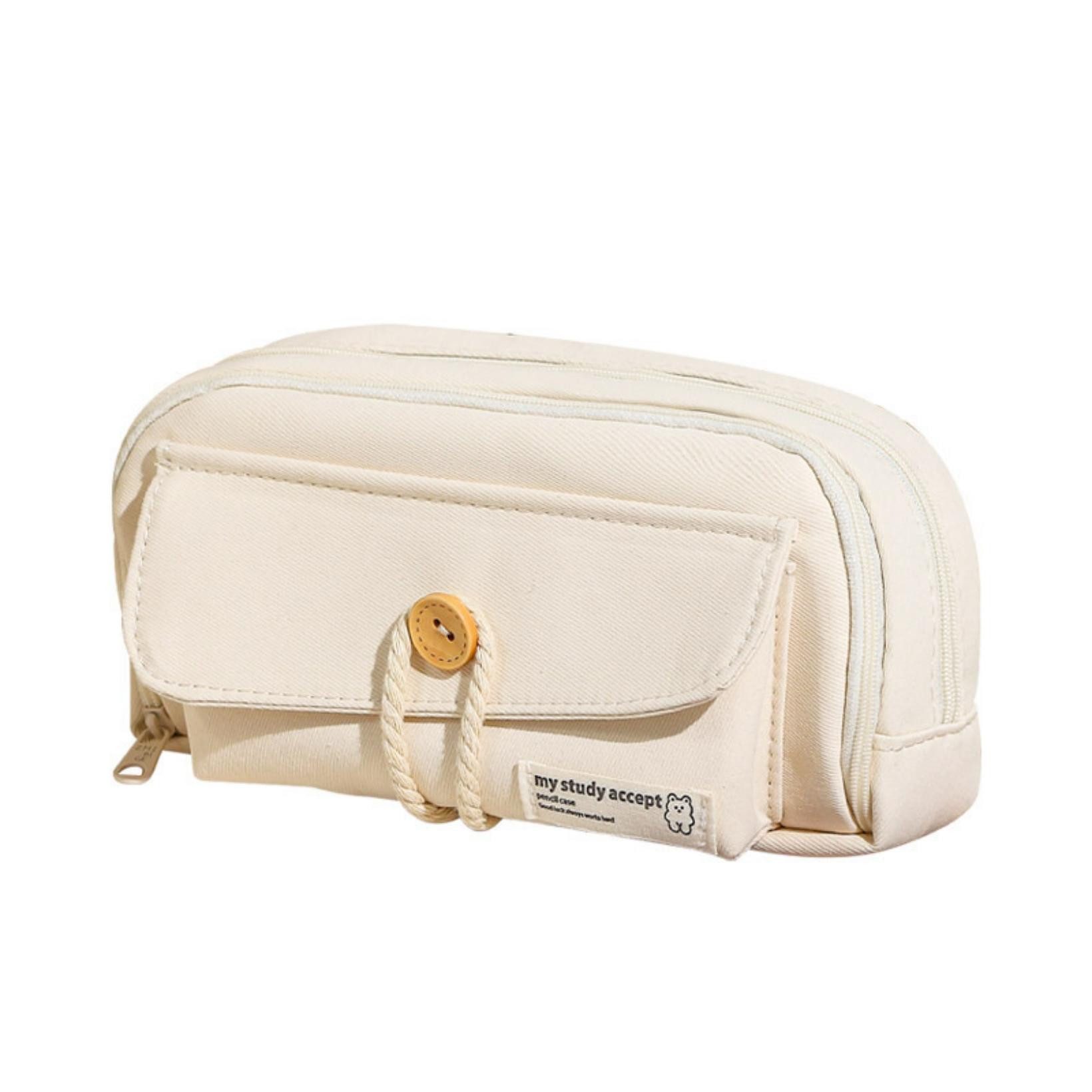 Coonoor Federmäppchen 4 Trennfach Multifunktional Etui, Grossem Mäppchen Aesthetic