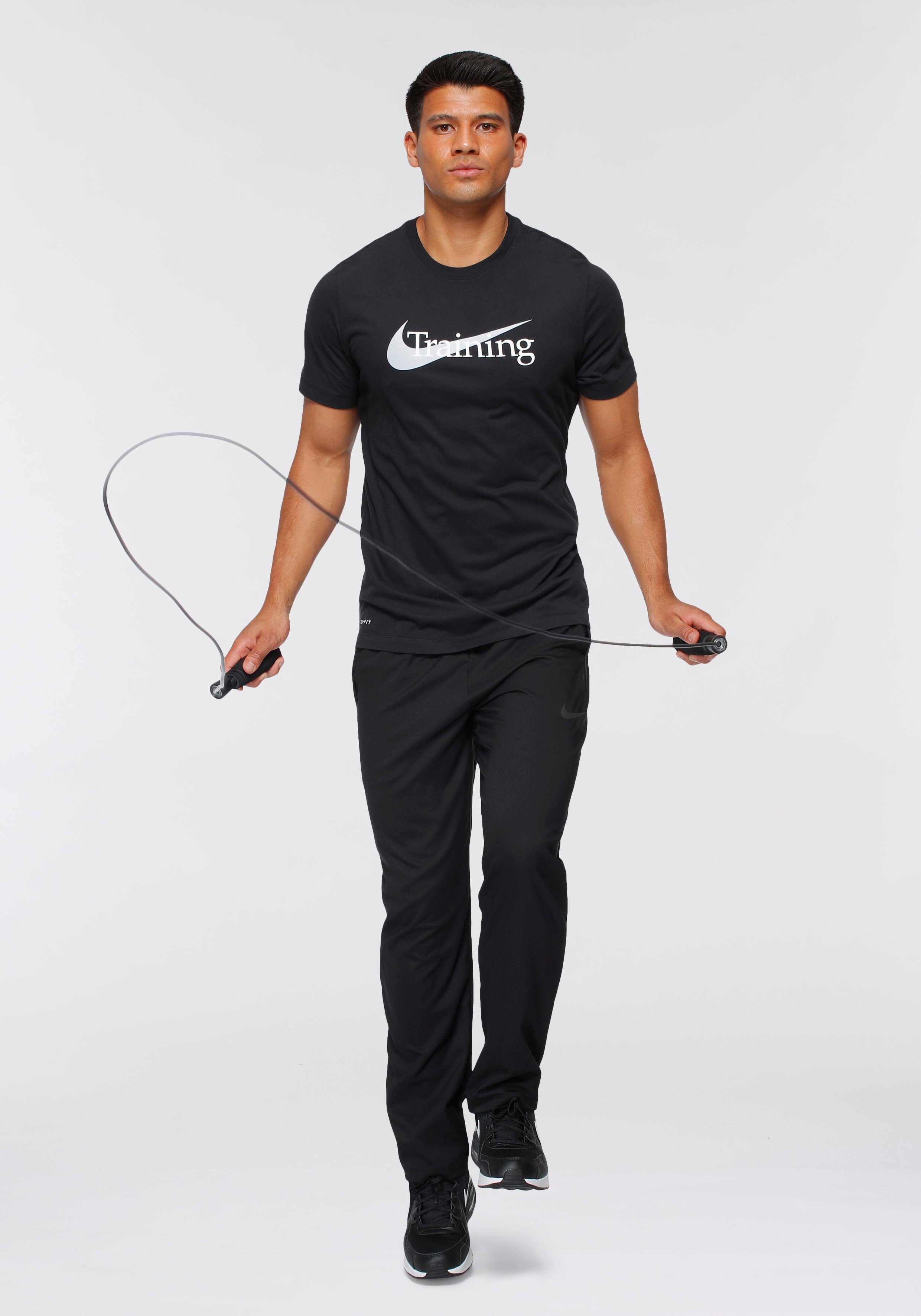 Nike Trainingsshirt Dri-FIT T-Shirt schwarz Men's Training Swoosh