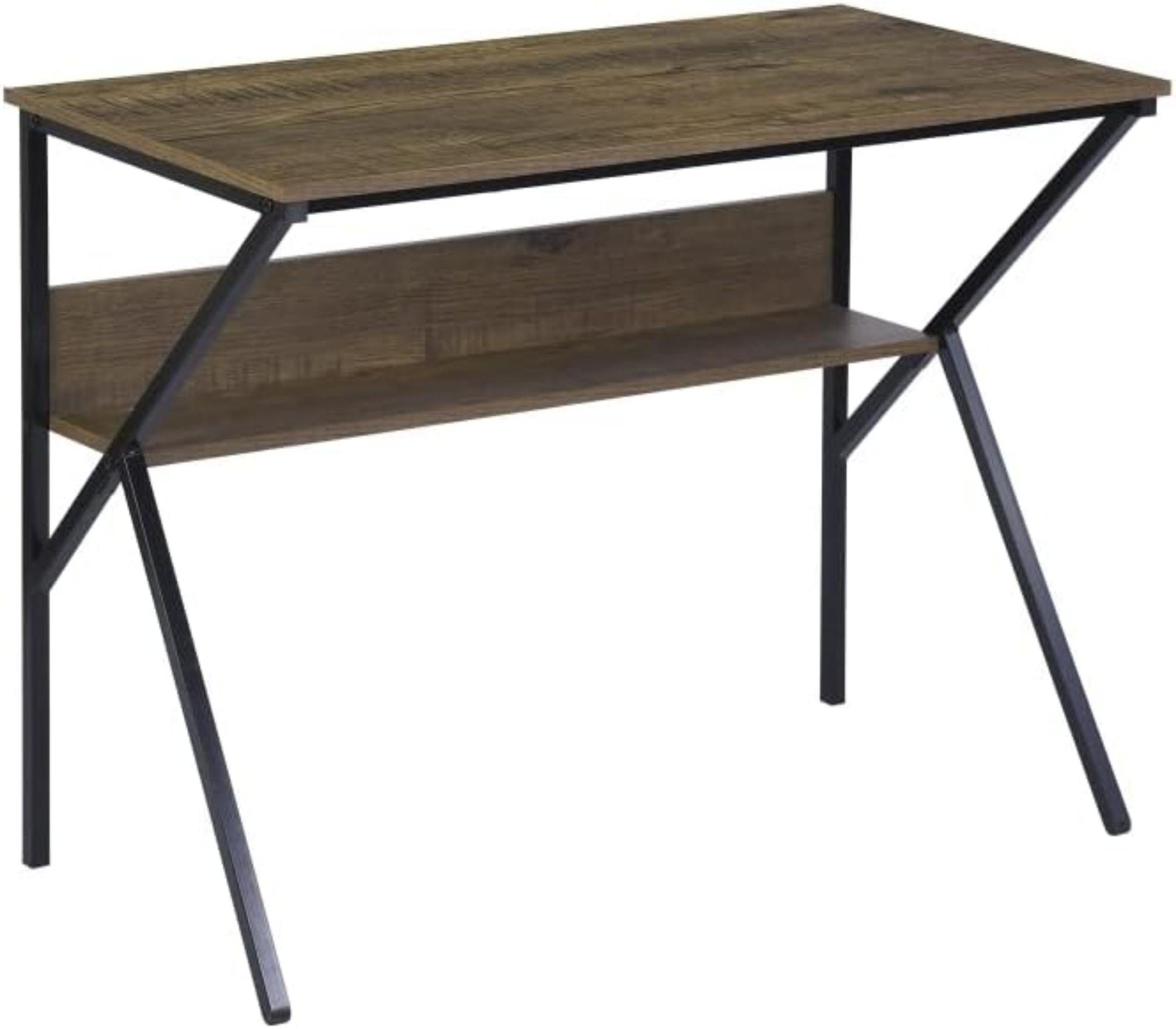 Coonoor Schreibtisch Holz Ablage,moderner mit einfacher und (1-St), aus Stahl, Stil
