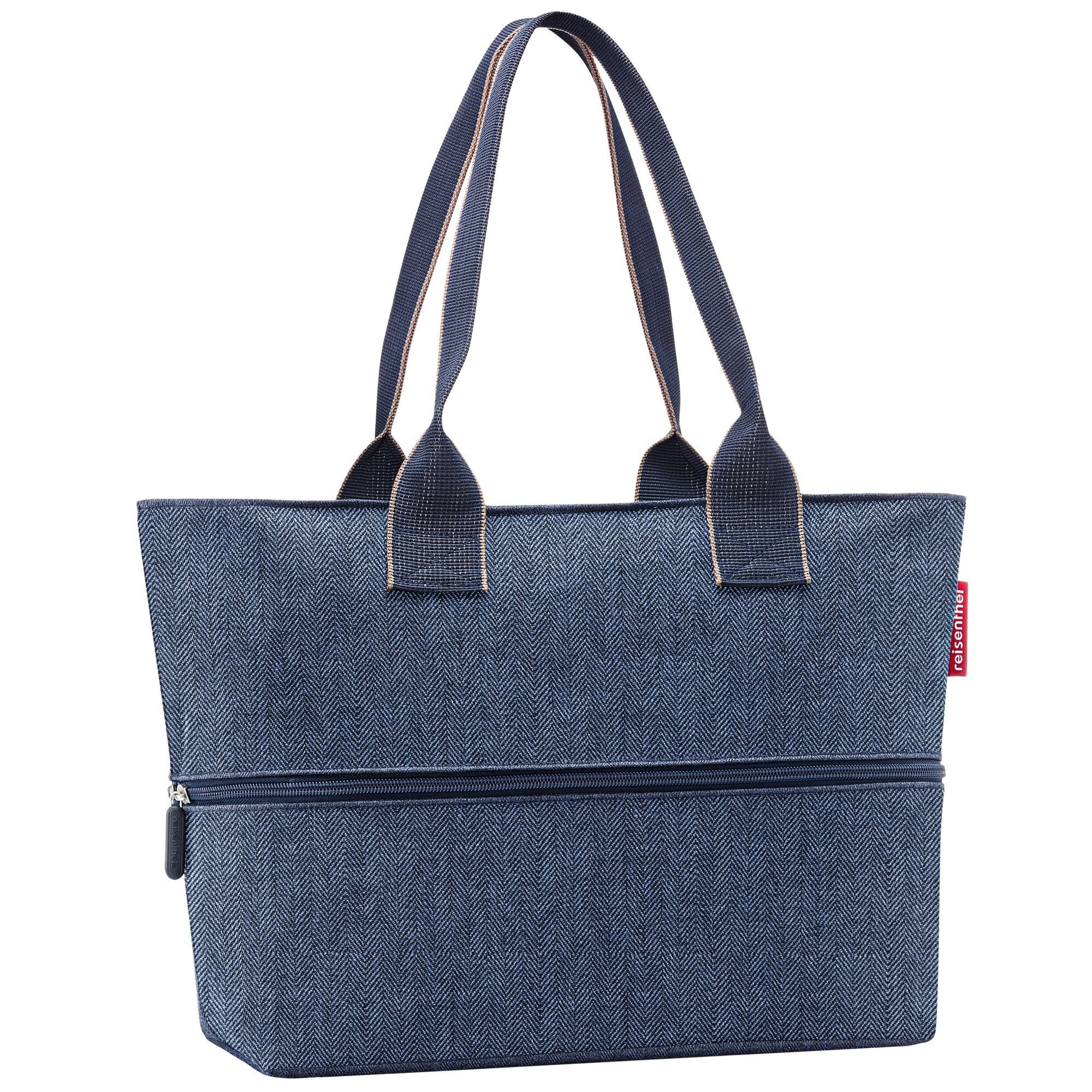 Shopper, dark PET REISENTHEL® blue herringbone