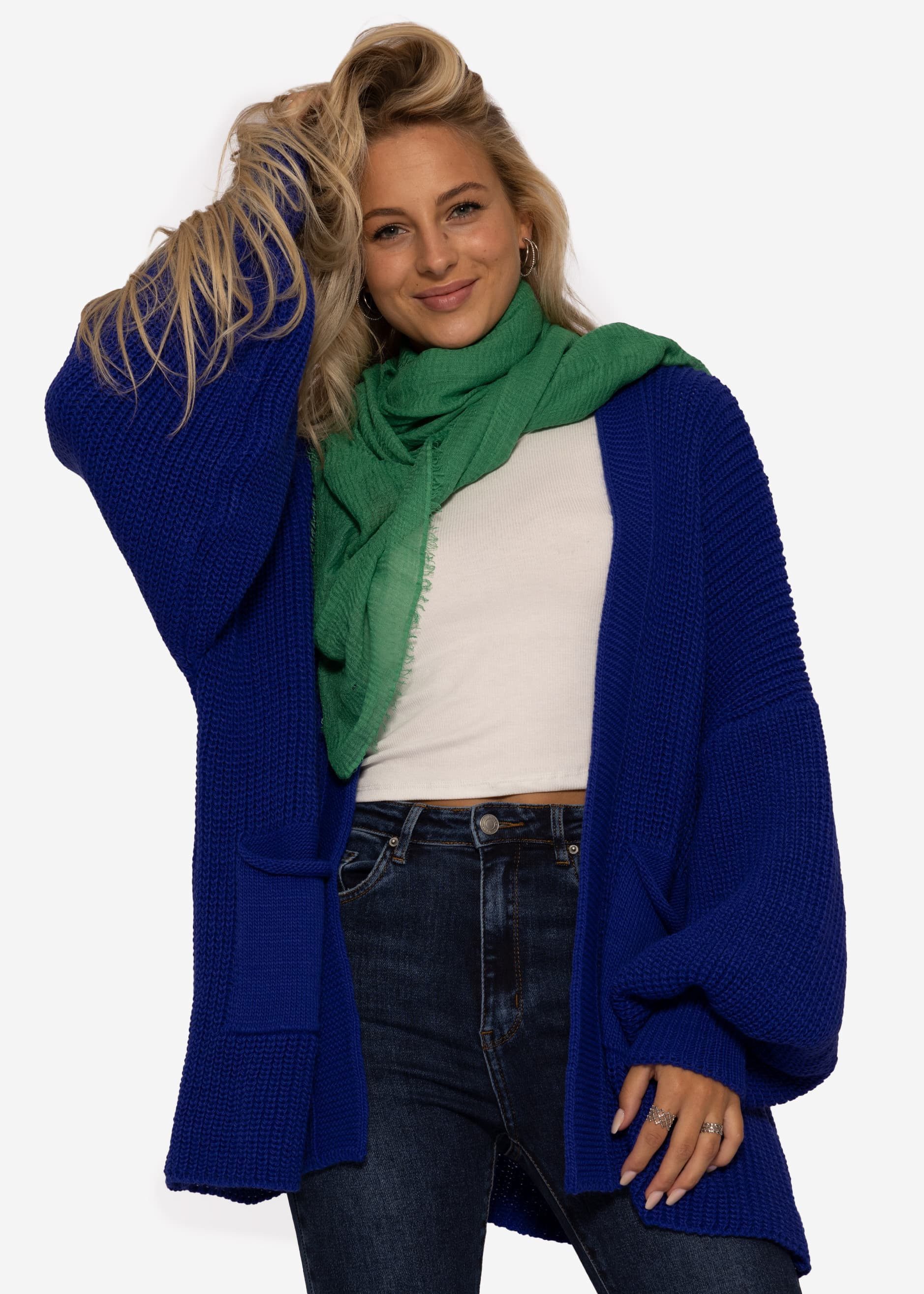 SASSYCLASSY Schal Musselin Schal für Damen, Weicher Schal aus Viskose mit ausgefransten Enden