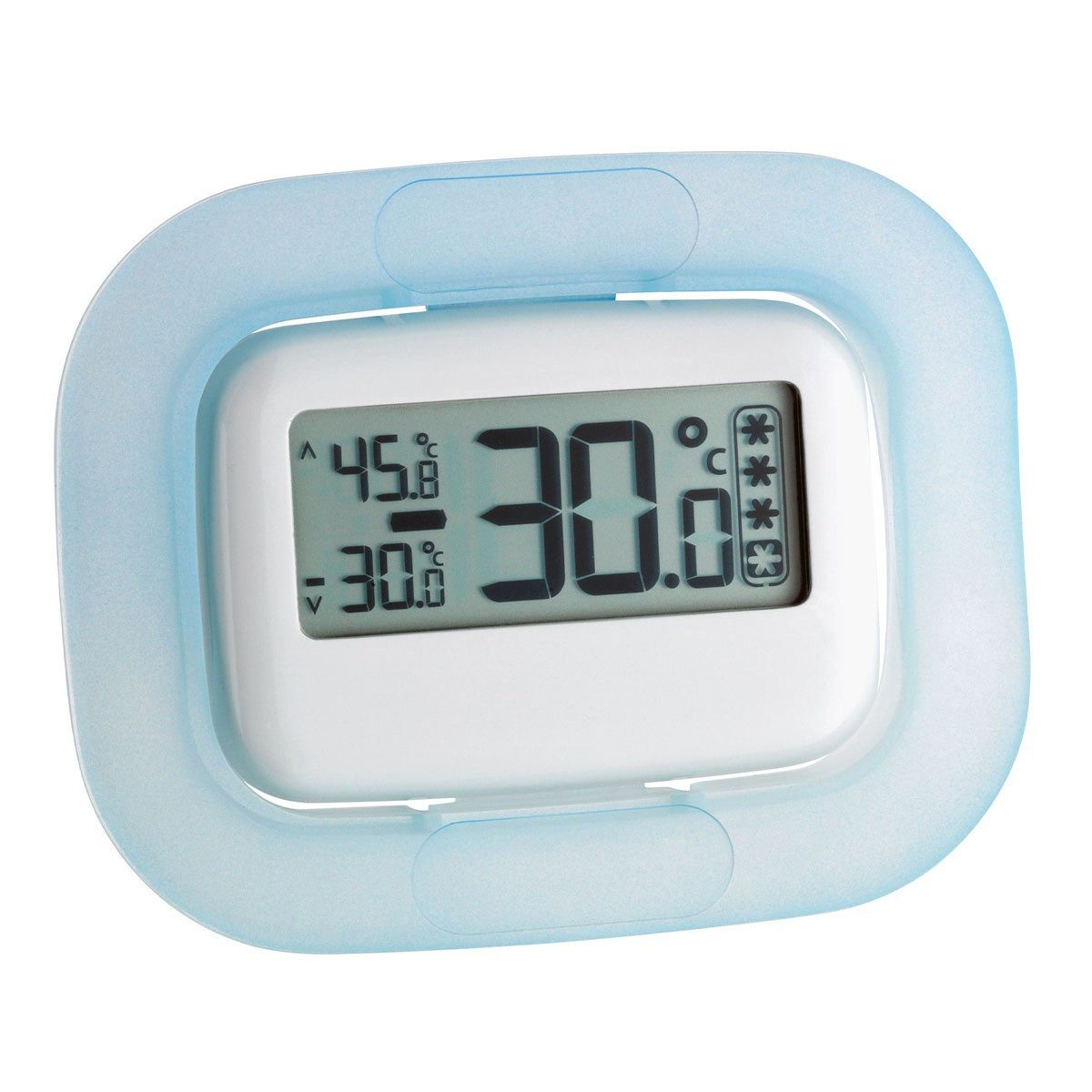 TFA Dostmann Kühlschrankthermometer Digitales Kühl- und Gefrierschrankthermometer, Höchst und Tiefstwerte Anzeige