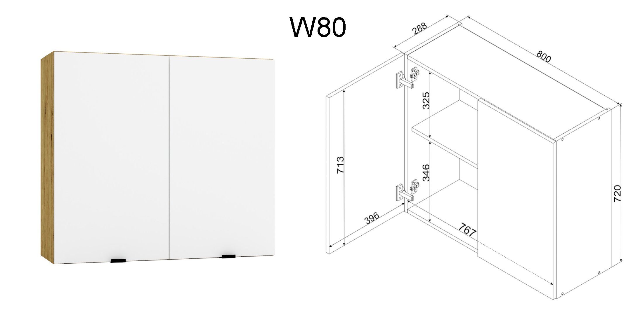 Möbel für Dich Winkelküche moderne Eckküche in L-Form Gianna 260x200 cm, weiß, 9-teilig
