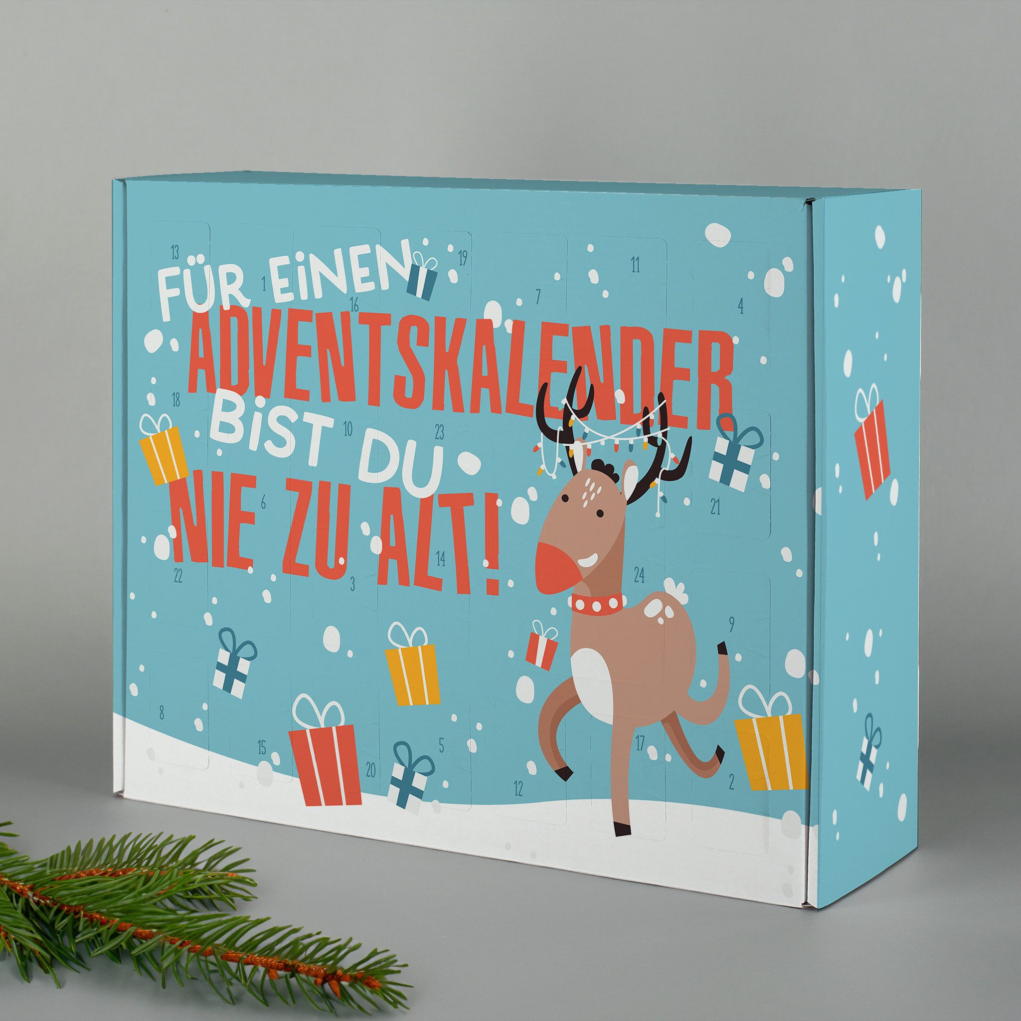 Herz & Heim befüllbarer Adventskalender mit festlichen Motiven zu Weihnachten - DIY Adventskalender, zum selbst Befüllen