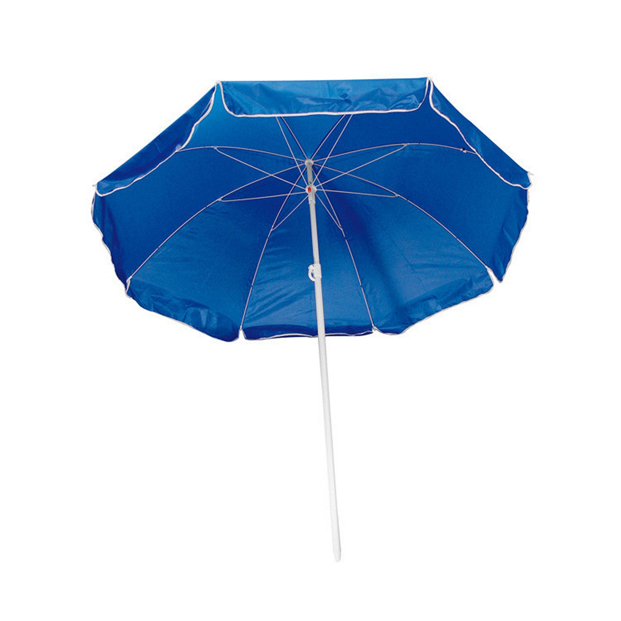 Macma Sonnenschirm Strandschirm / Sonnenschirm / stufenlos verstellbar / Farbe: blau