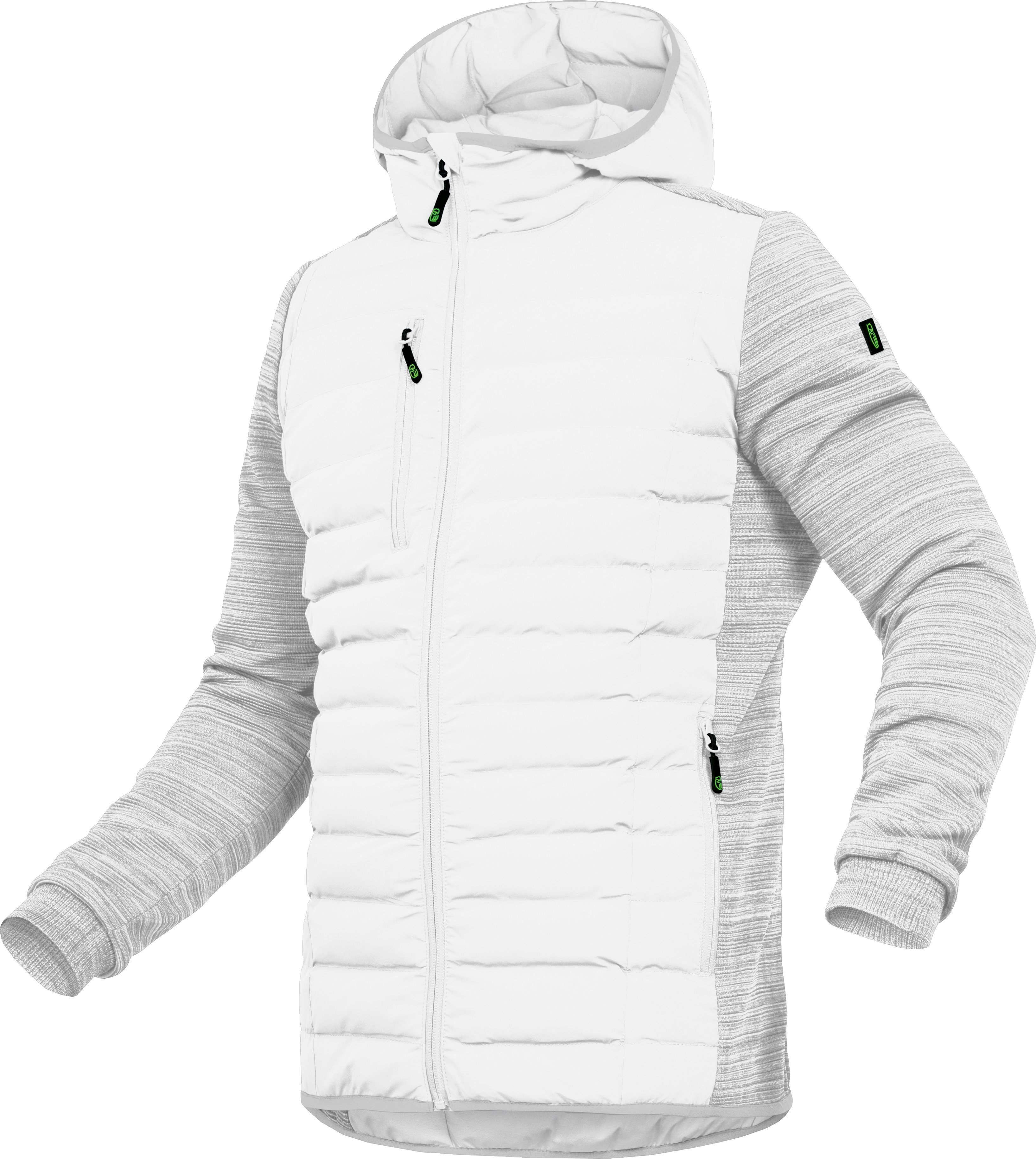 Herren-Hybridjacke Arbeitsjacke Arbeitshose weiß (1-tlg) L Leibwächter Größe