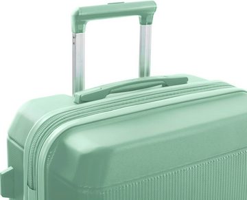 Heys Hartschalen-Trolley Neo minze, 66 cm, 4 Rollen, Hartschalen-Koffer Koffer mittel groß TSA Schloss Volumenerweiterung