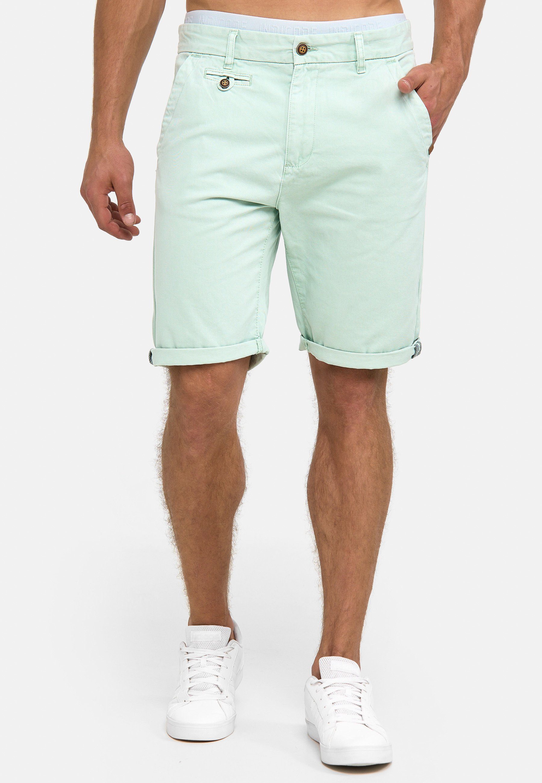 Indicode Chinoshorts Herren Cuba Chino Shorts Herrenshorts aus Baumwollgemisch