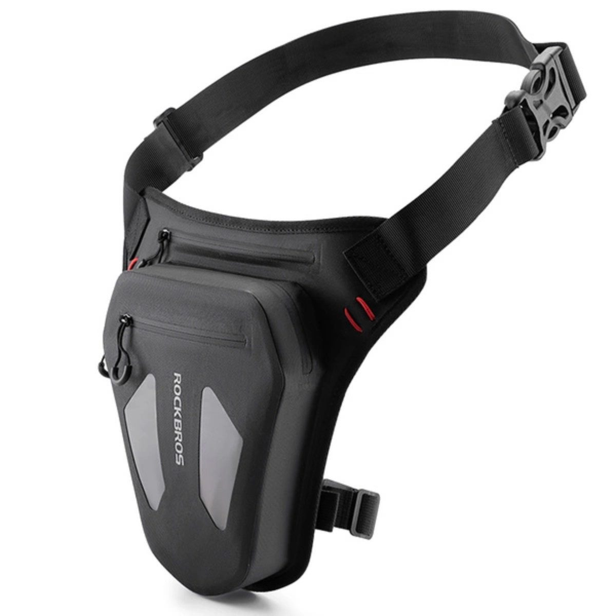 ROCKBROS Fahrradtasche Motorradtasche für Beine, Oberschenkel, Taille, Schulter, Schwarz