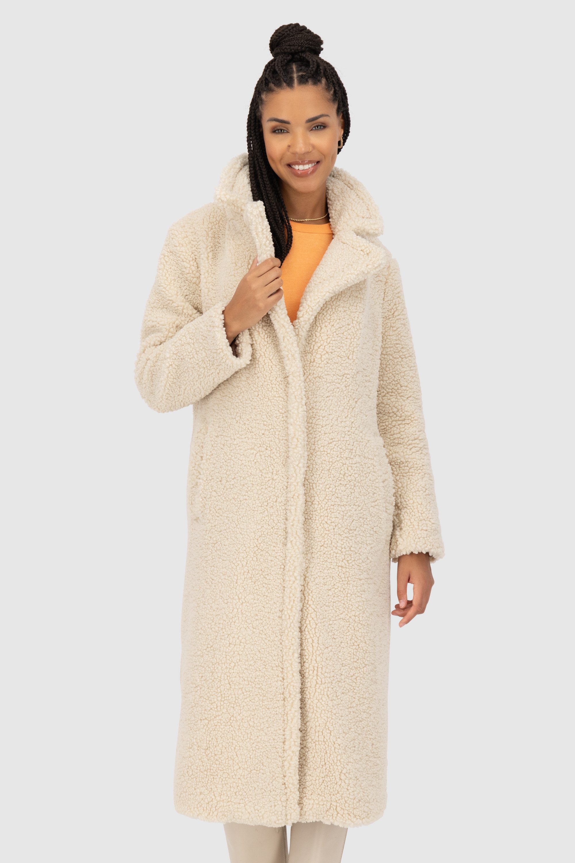 Alife & Kickin Wintermantel HariAK A Teddy Coat CS Flauschmantel, Longjacket aus kuschelweichem Teddyfell
