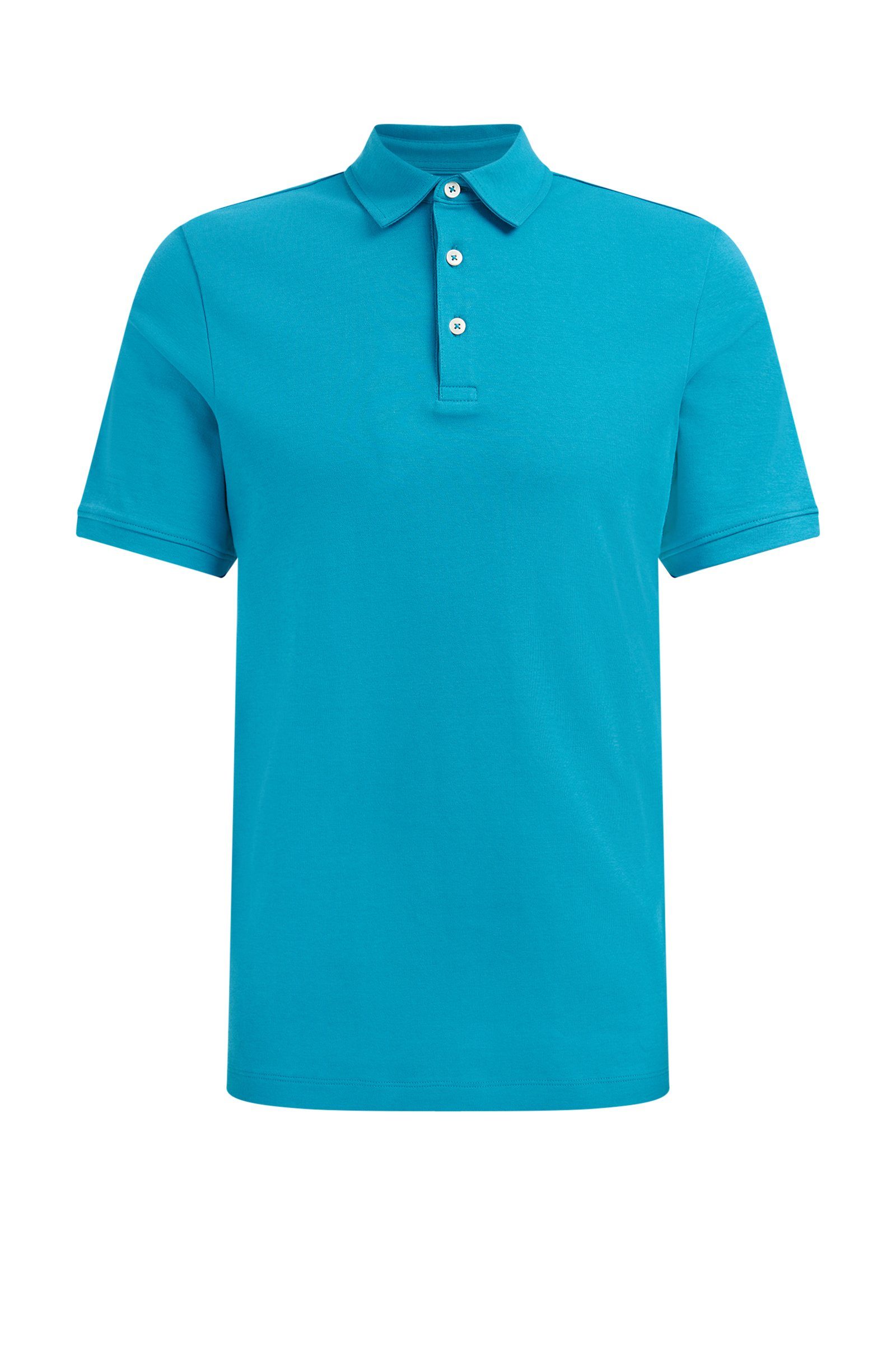 WE Fashion Poloshirt (1-tlg) Grün blau