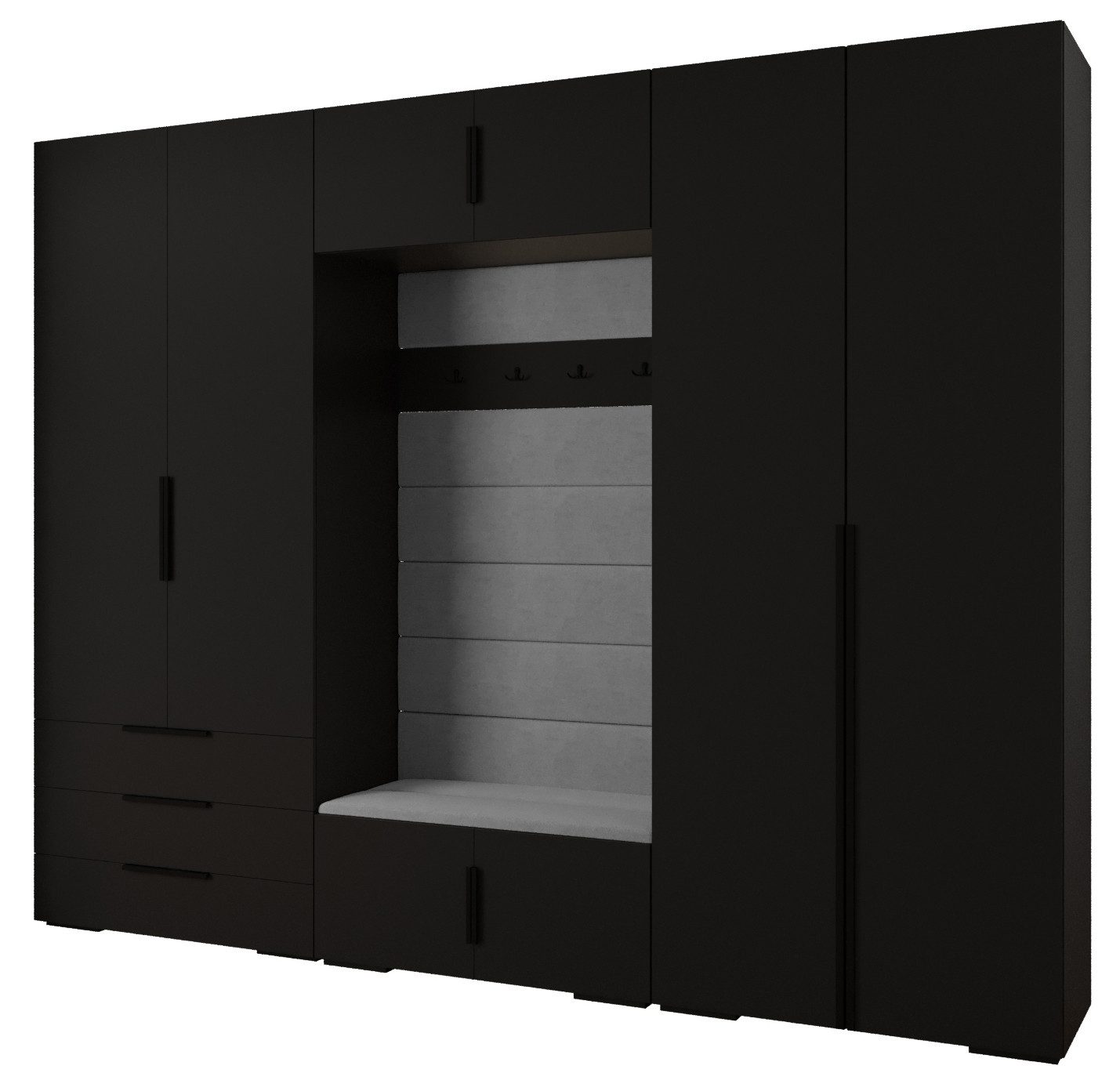 ABIKS MÖBEL Kompaktgarderobe INOVA 1 SATZ günstig online kaufen