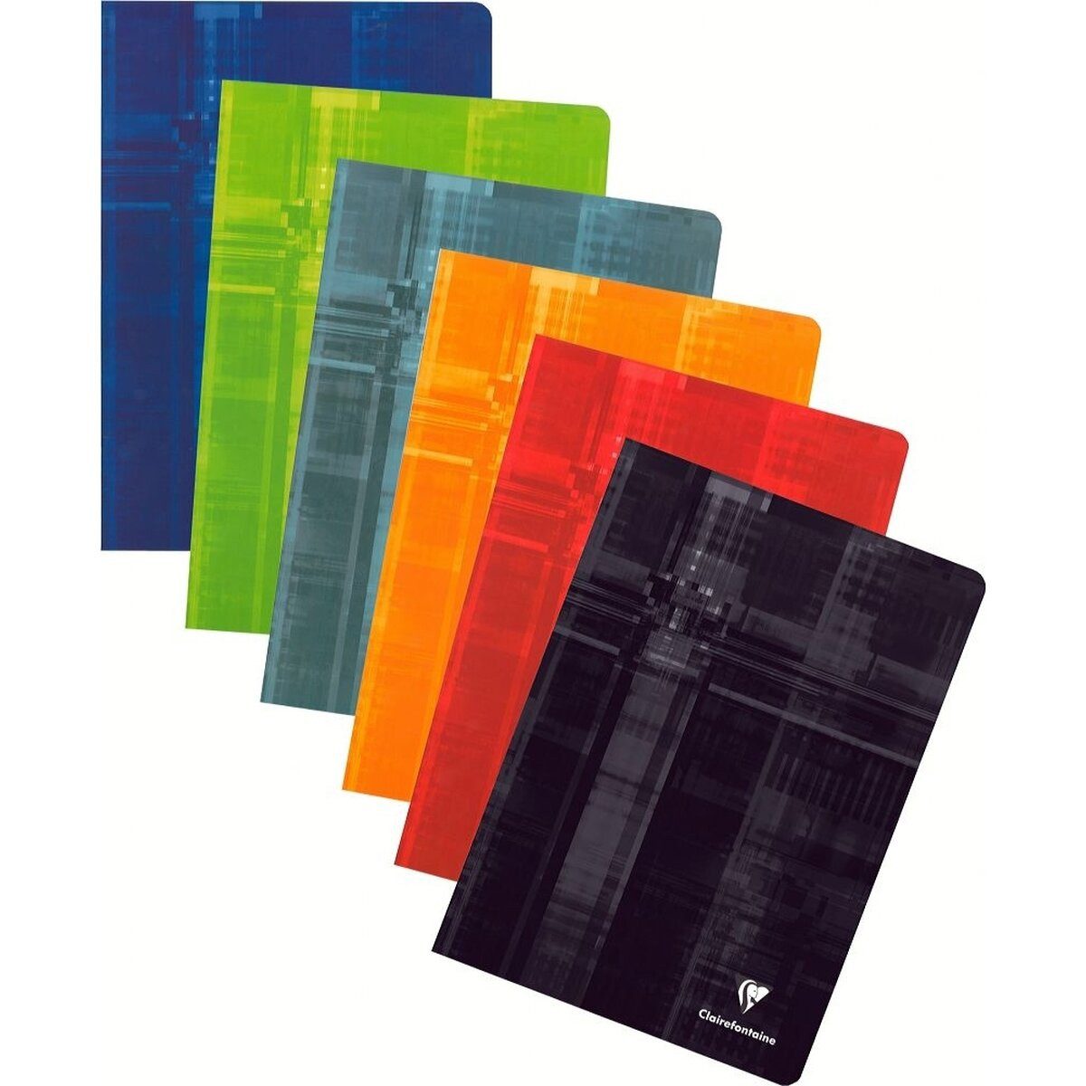 CLAIREFONTAINE Schulheft Schreibheft A4 90g/qm Seyes-Lineatur 48 Blatt sortierter Einband