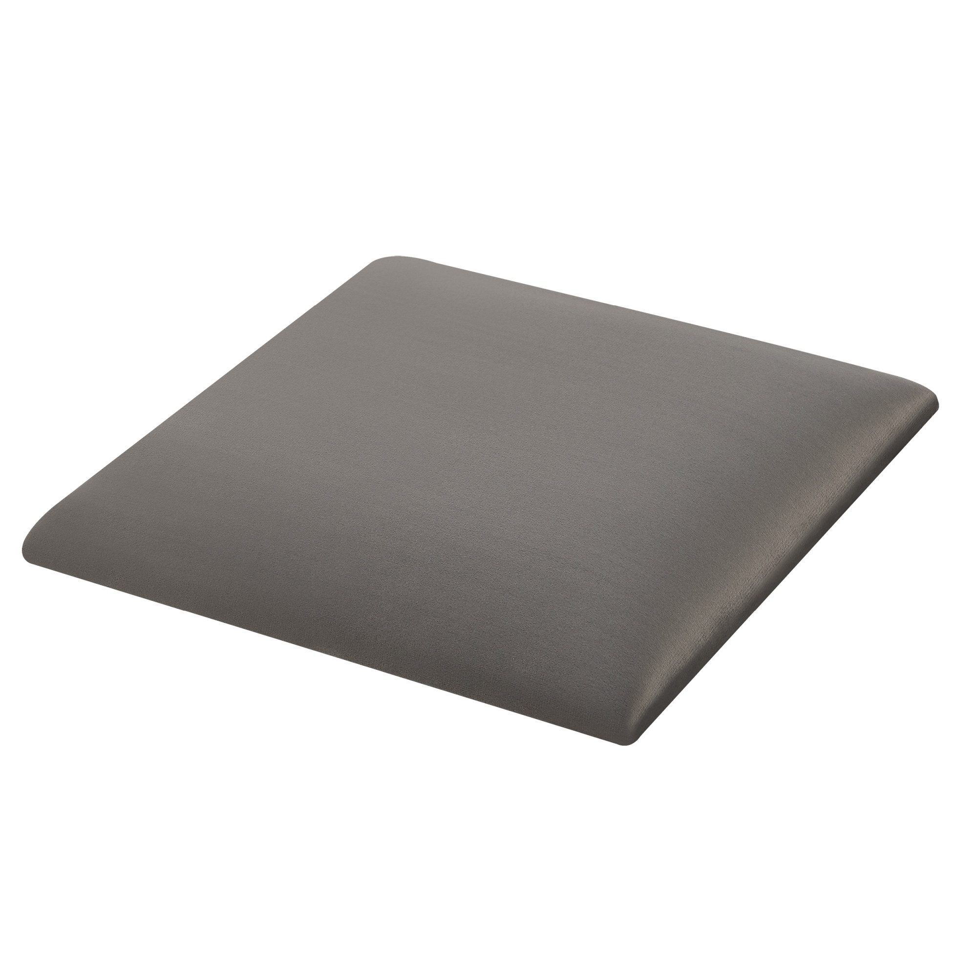 neu.haus Wandpolster, (Set, 4 Stück), »Carpino« Wandkissen Samt 30 x 30 cm Dunkelgrau