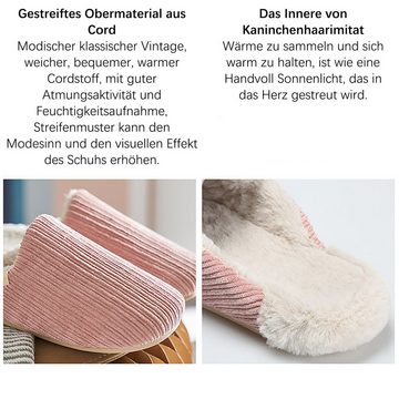 Daisred Damen Herren Clogs Gefüttert Pantoletten Slippers Plüsch Hausschuhe