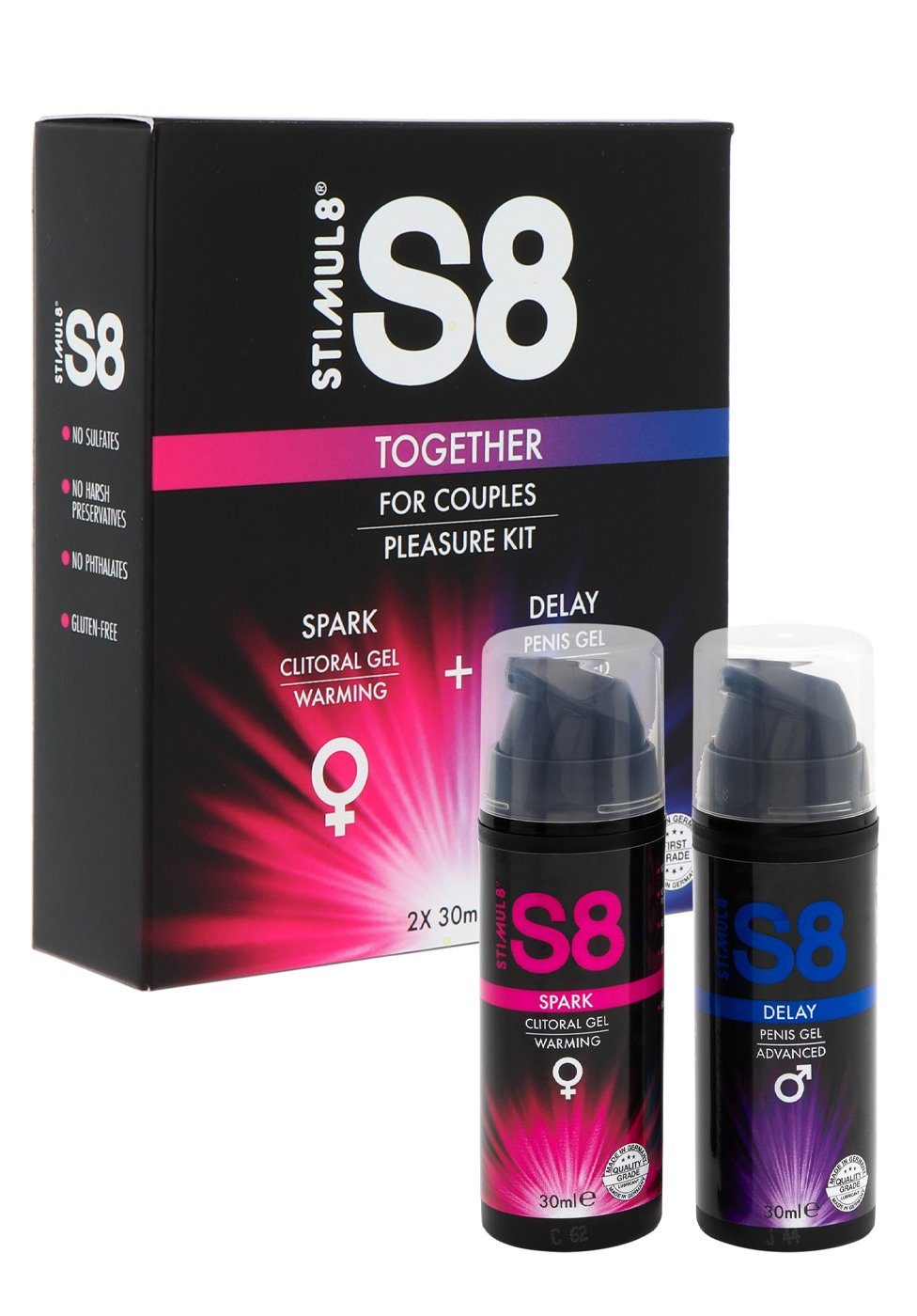 Stimulationsgel Together Kit: Spark Clitoral Gel für Sie, Delay Gel für Ihn 2 x 30 ml