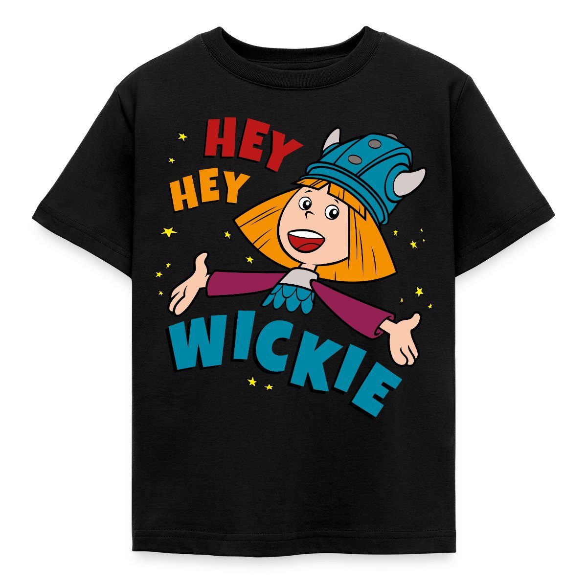 Spreadshirt T-Shirt Wickie Und Die Starken Männer Hey Hey Wickie Kinder T-Shirt (1-tlg)