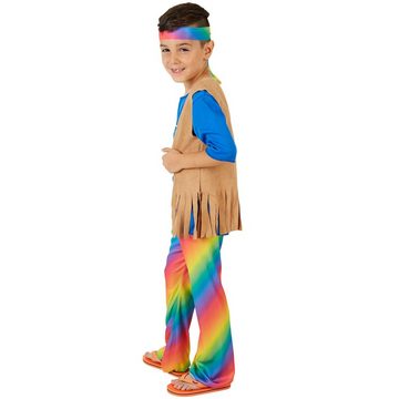 dressforfun Hippie-Kostüm Jungenkostüm Boy Peacemaker