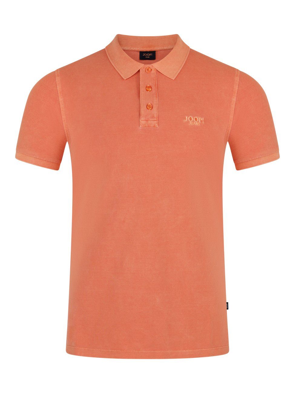 Baumwolle (1-tlg) Joop! aus Open Poloshirt Orange 875 AMBROSIO