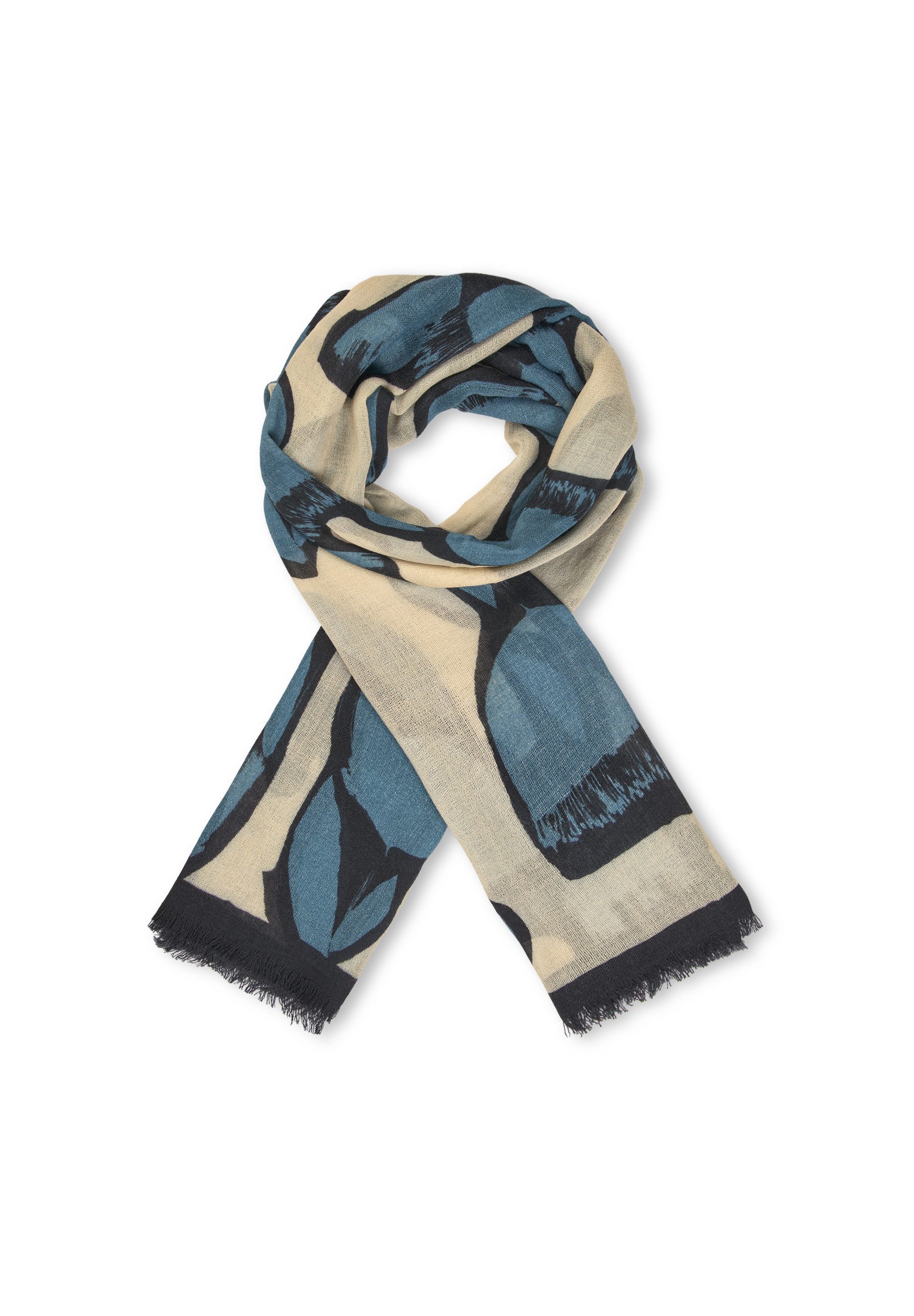 Masai Wollschal MaArlonne, Schöne Muster, Wolle günstig online kaufen