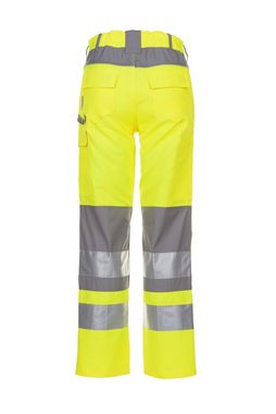 Planam Arbeitshose Bundhose Plaline Warnschutz gelb/zink Größe 54 (1-tlg)