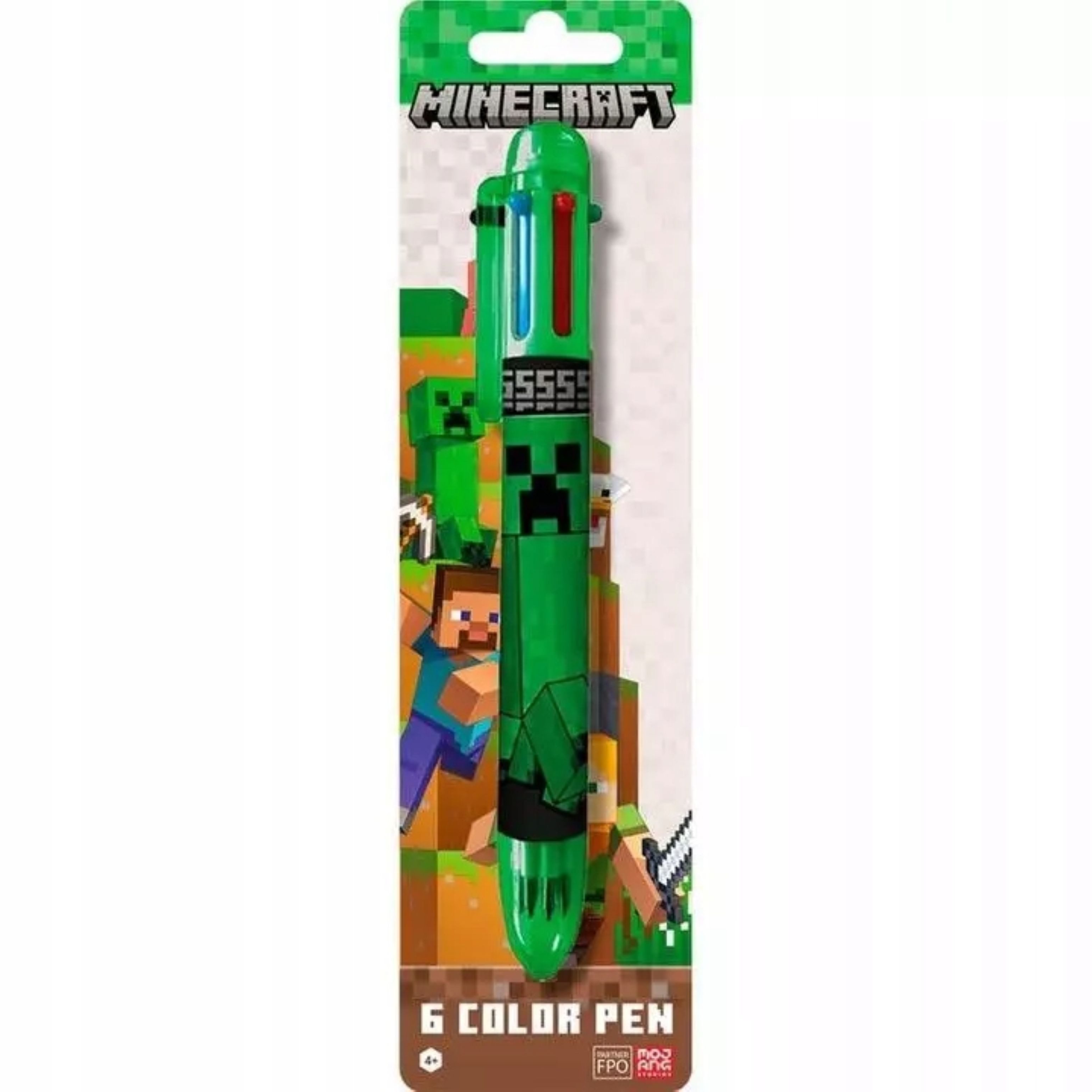 Minecraft Bleistift Minecraft 6-Farben-Stift – ideal für Schule & Kreativität junger Fans!
