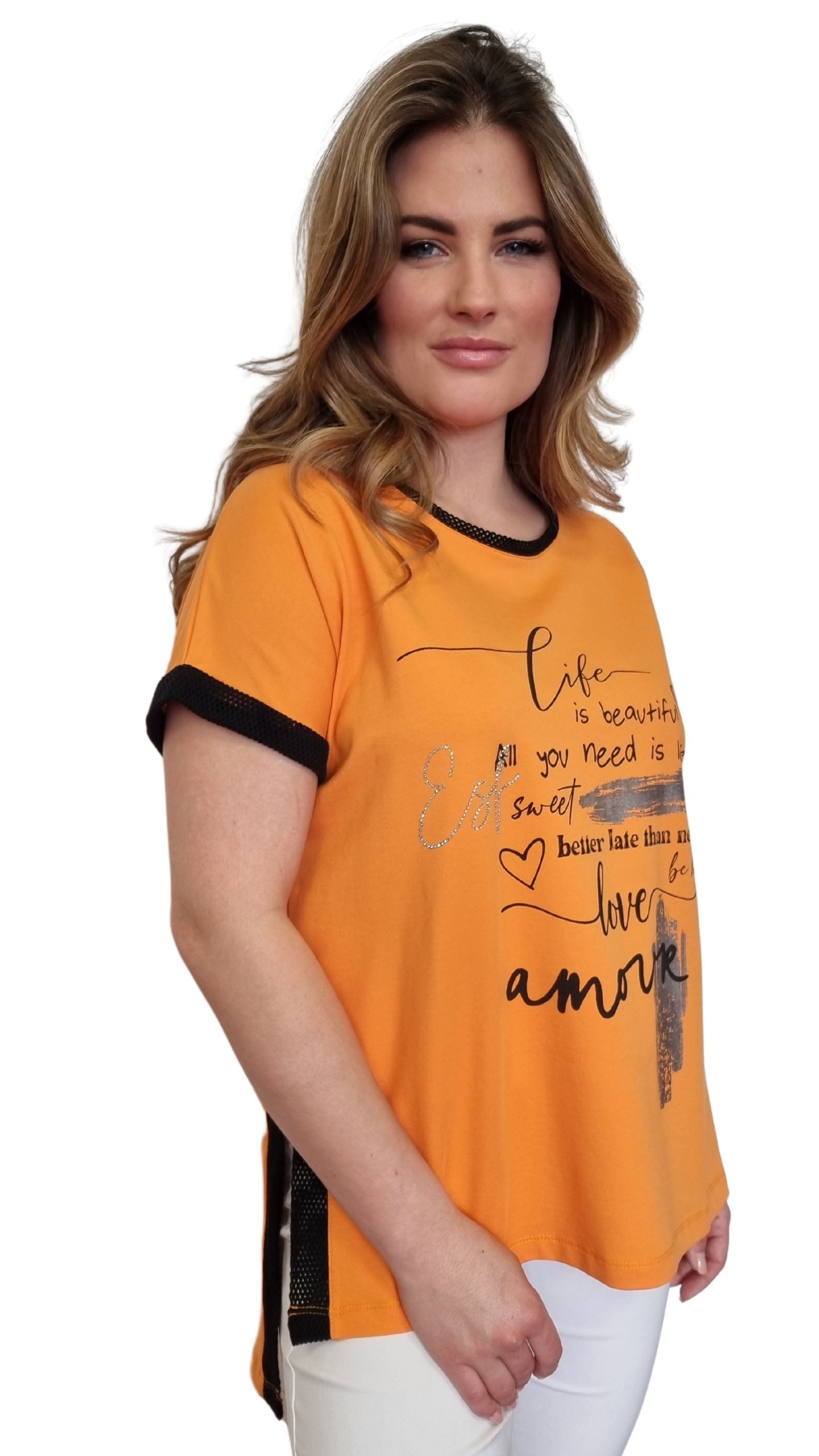 Estefania for woman T-Shirt mit Schriftzug günstig online kaufen