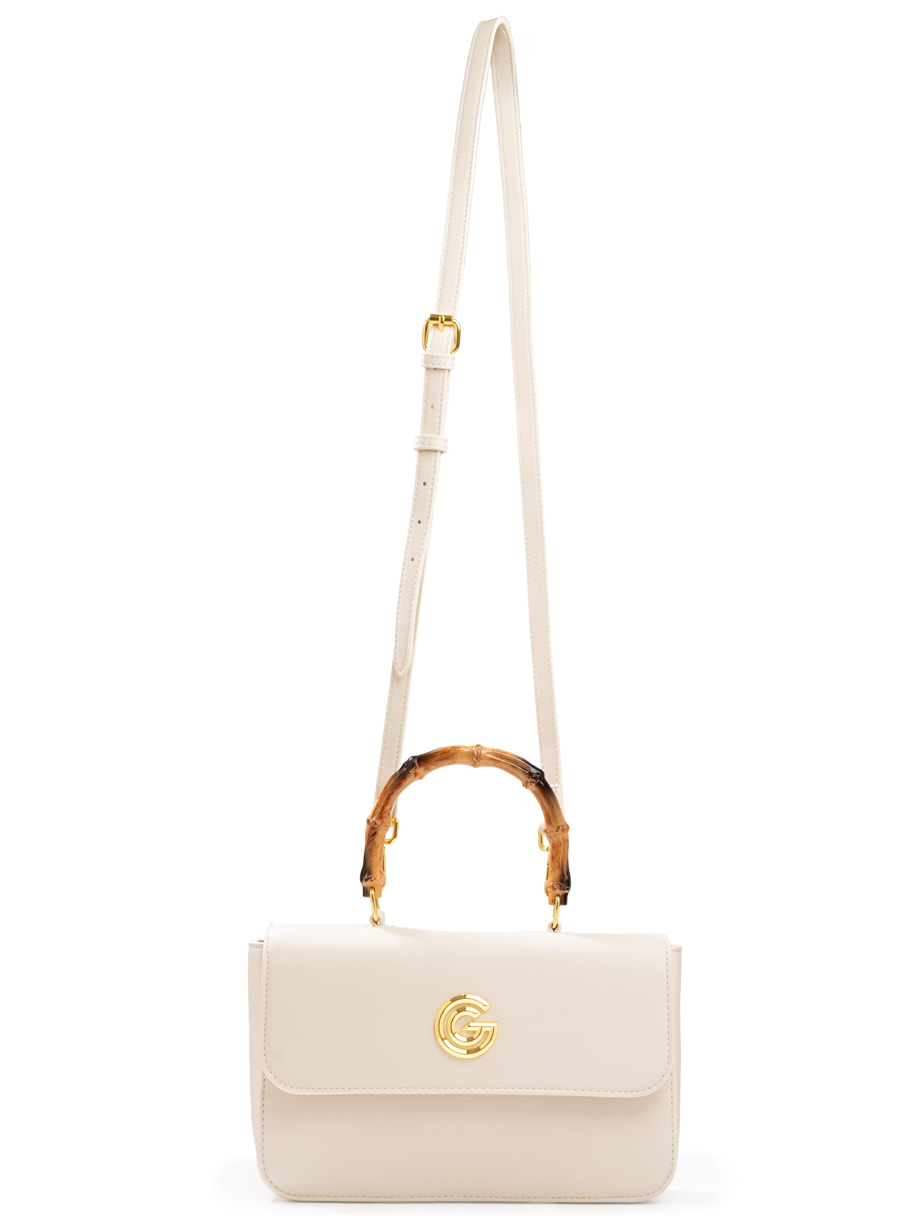 GABRIELLA G By Gabriella Gucci Handtasche AGATHA, Damen Henkeltasche, Schultertasche, Umhängetasche mit Logoapplikation