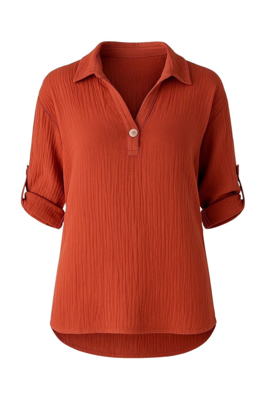 WENOR Schlupfbluse Musselin, 100 % Baumwolle, Halbarm, günstig online kaufen