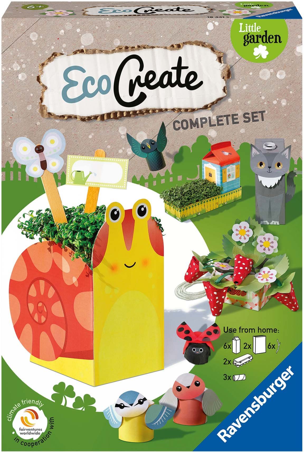 Ravensburger Kreativset Eco Create, Midi Little Garden, Made in Europe