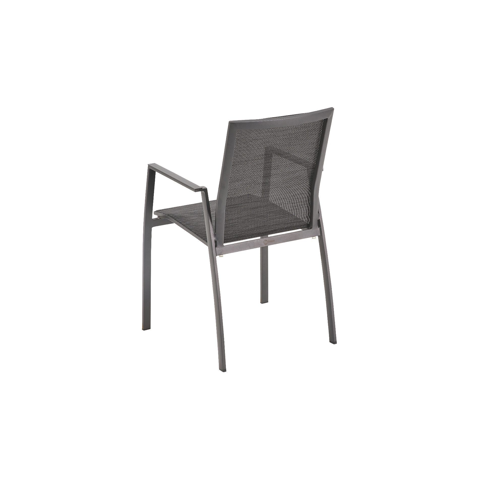 Liadomo Gartenstuhl Pellaro, Stapelstuhl, Gartensessel mit Armlehnen, Outdoor-Stuhl (Sparset, modernes Design, 2 St), mit Aluminium-Armlehnen, stapelbar, leicht, wetterbeständig