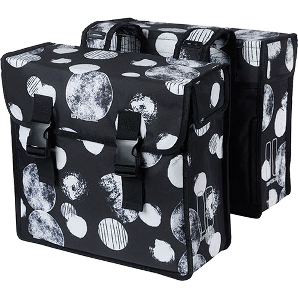 Gepäckträgertasche Basil Doppeltasche MARA XL SPHERE Basil 35 Liter schwarz/grau
