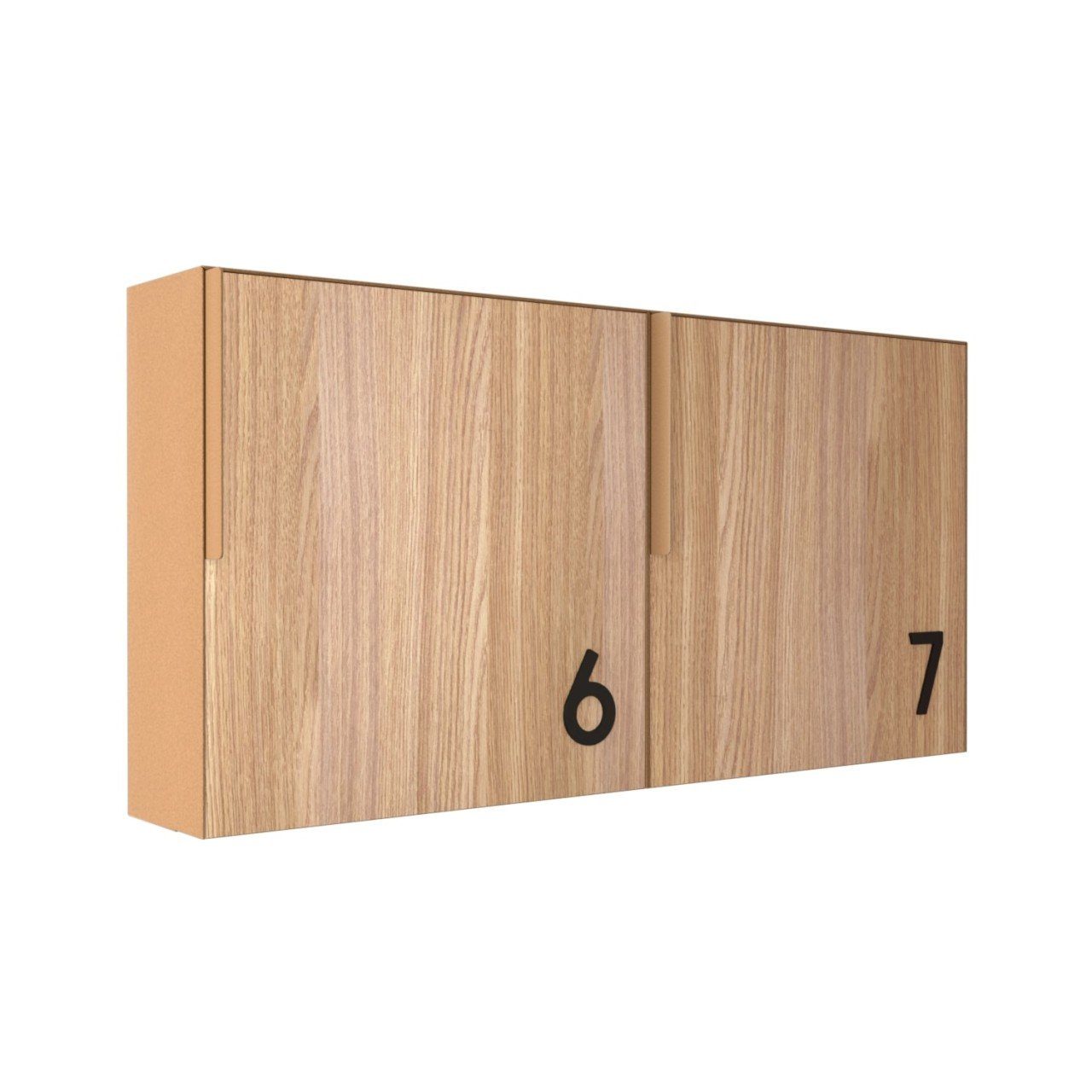 Bravios Briefkasten Wandbriefkasten Porto Rost mit Holzdekor-Front