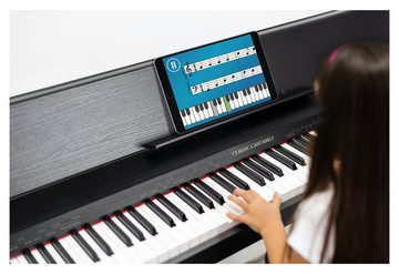 Classic Cantabile Digitalpiano DP-S1 E-Piano - 88 gewichtete Tasten mit Hammermechanik, Anschlagdynamik - 10 Klänge - Slimline-Design