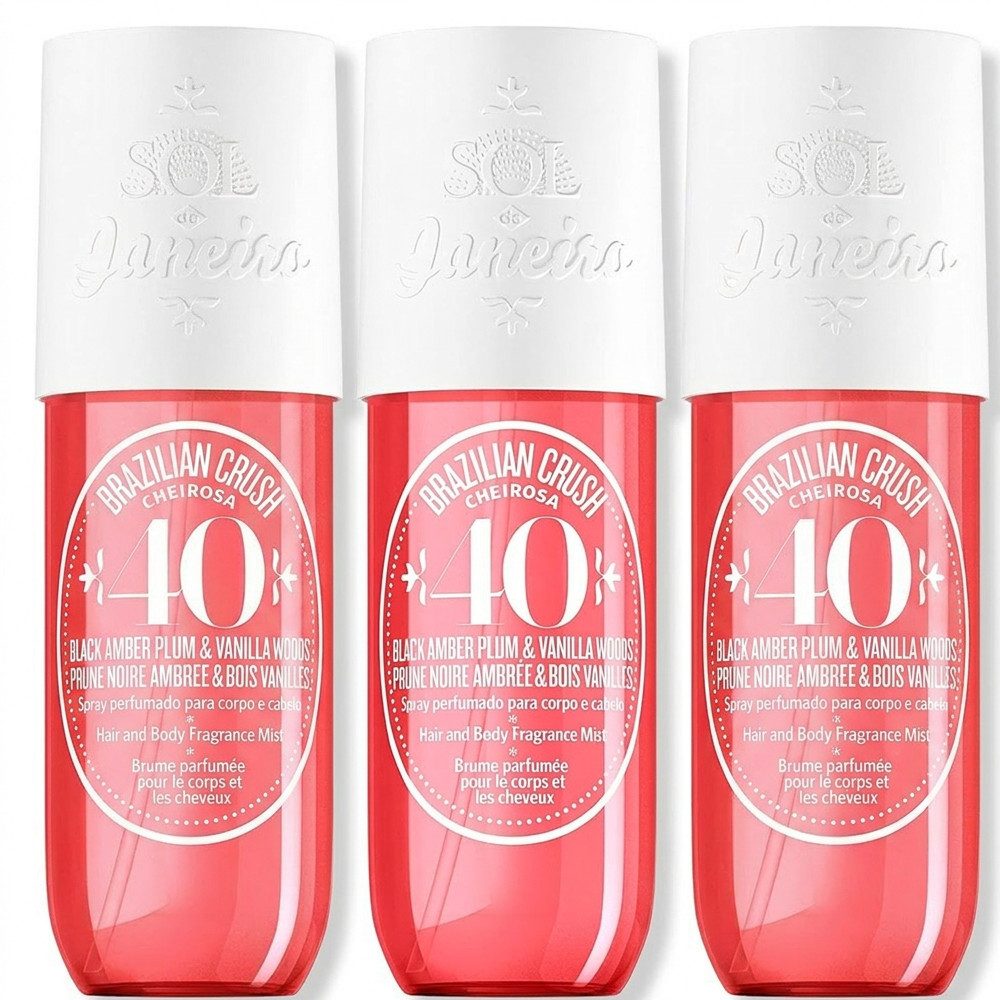 Sol de Janeiro Gesichts- und Körperspray Sol de Janeiro Body Spray Cheirosa 40 3er Set, Vorteilspack mit drei Bodysprays für vielseitige Anwendung