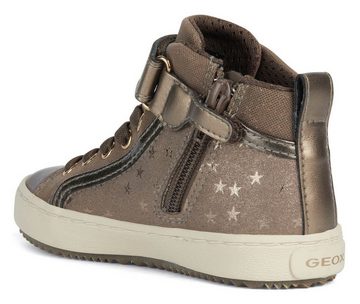 Geox J KALISPERA GIRL Sneaker mit stylischem Sternenmuster, Freizeitschuh, Halbschuh, Schnürschuh