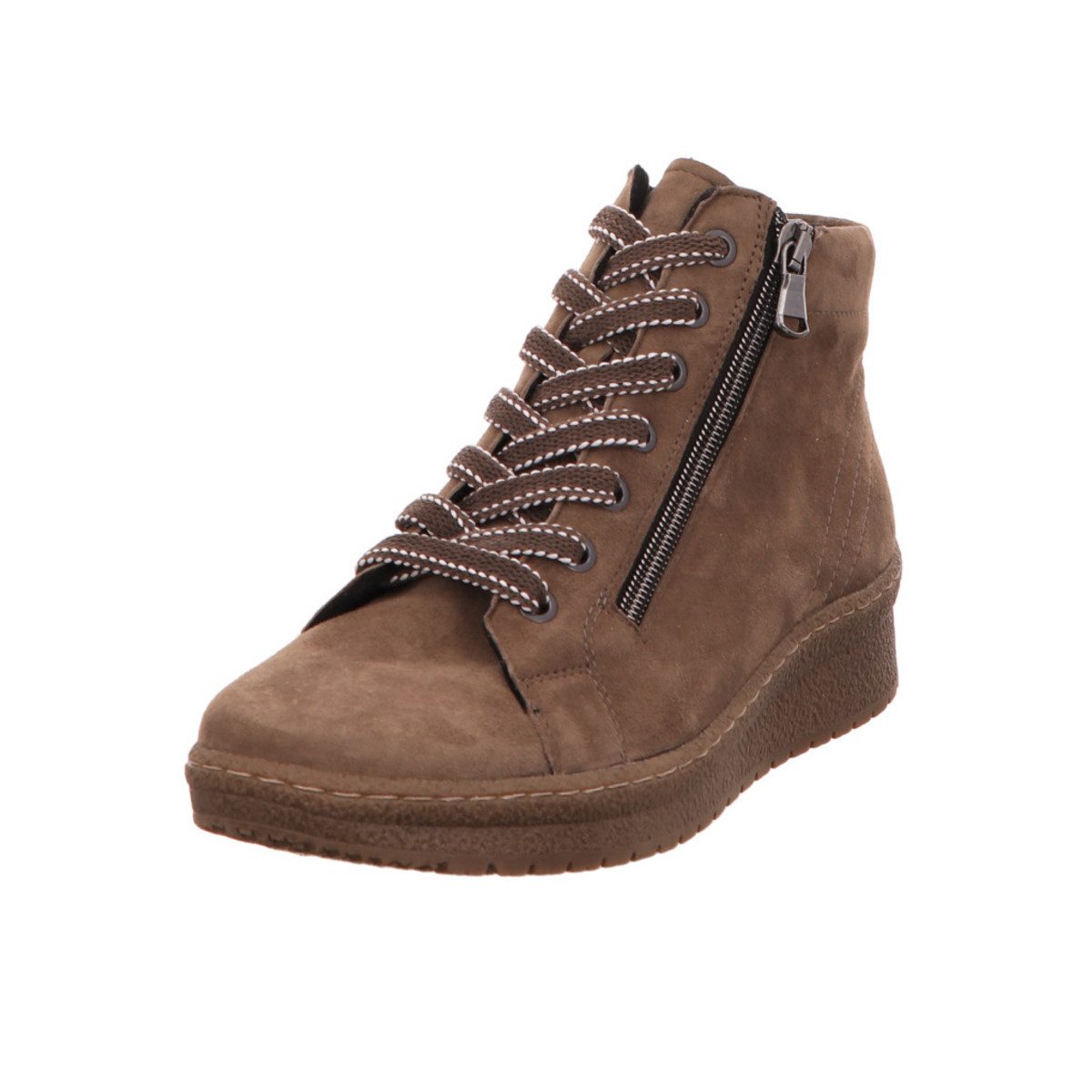 Schnür-Stiefeletten für Damen in braun Stiefel