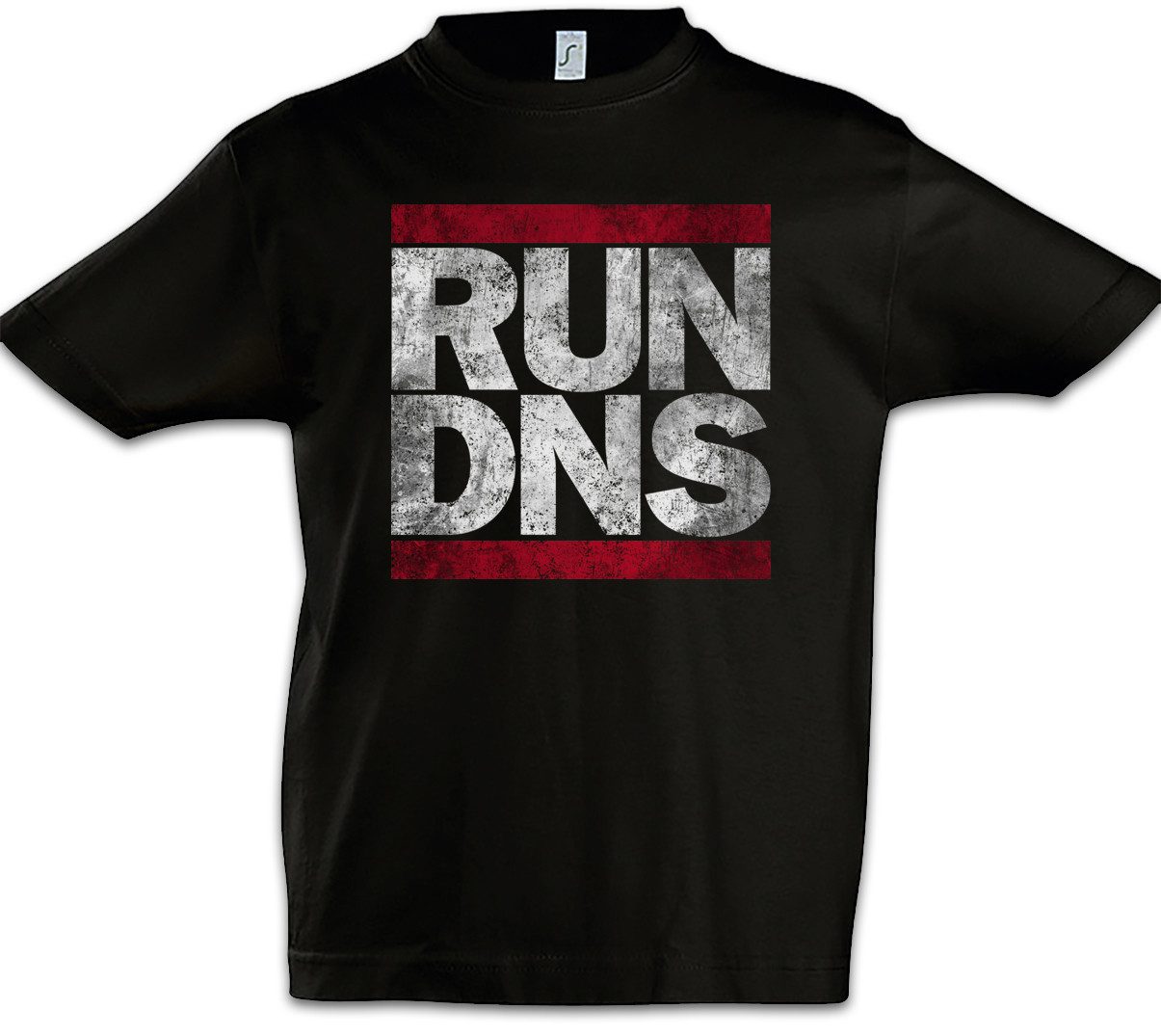 Urban Backwoods Print-Shirt Run Dns Kinder T-Shirt Domain Name System Informatik Informatiker (1-tlg) Server Gamer Admin Computer
